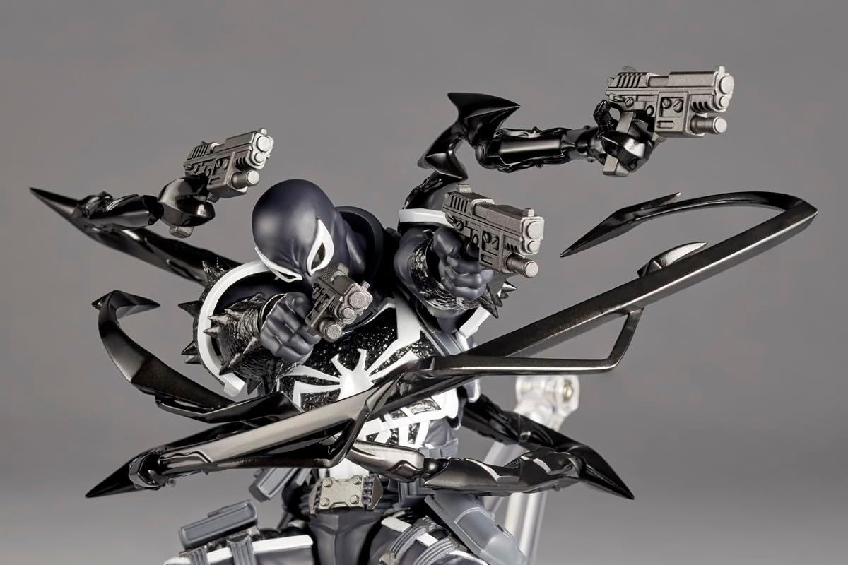 FIGURA DE ACCIÓN KAIYODO REVOLTECH AMAZING YAMAGUCHI AGENT VENOM 170 MM - 2