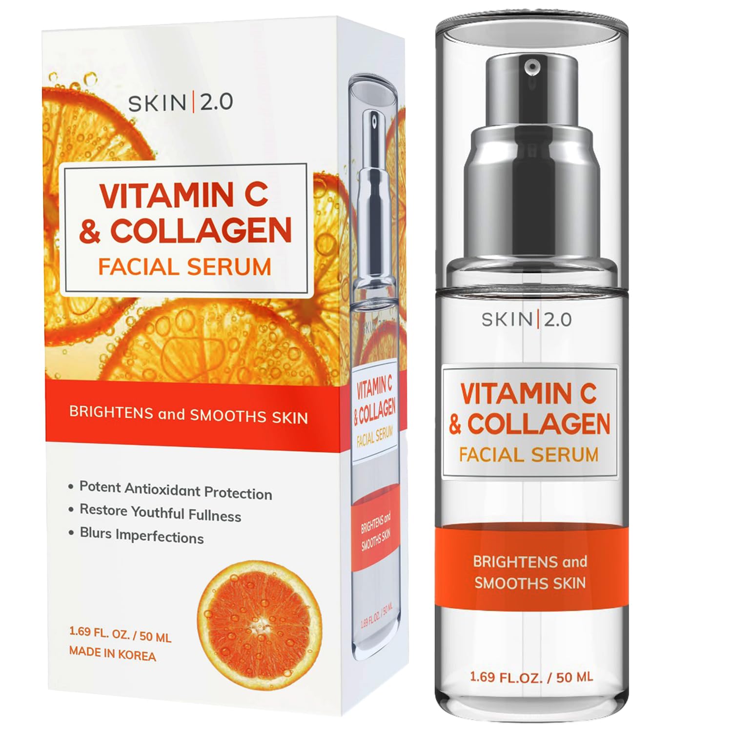 SERUM FACIAL VITAMINA C SKIN 2.0 ANTIEDAD Y DESPIGMENTANTE 50ML - 1