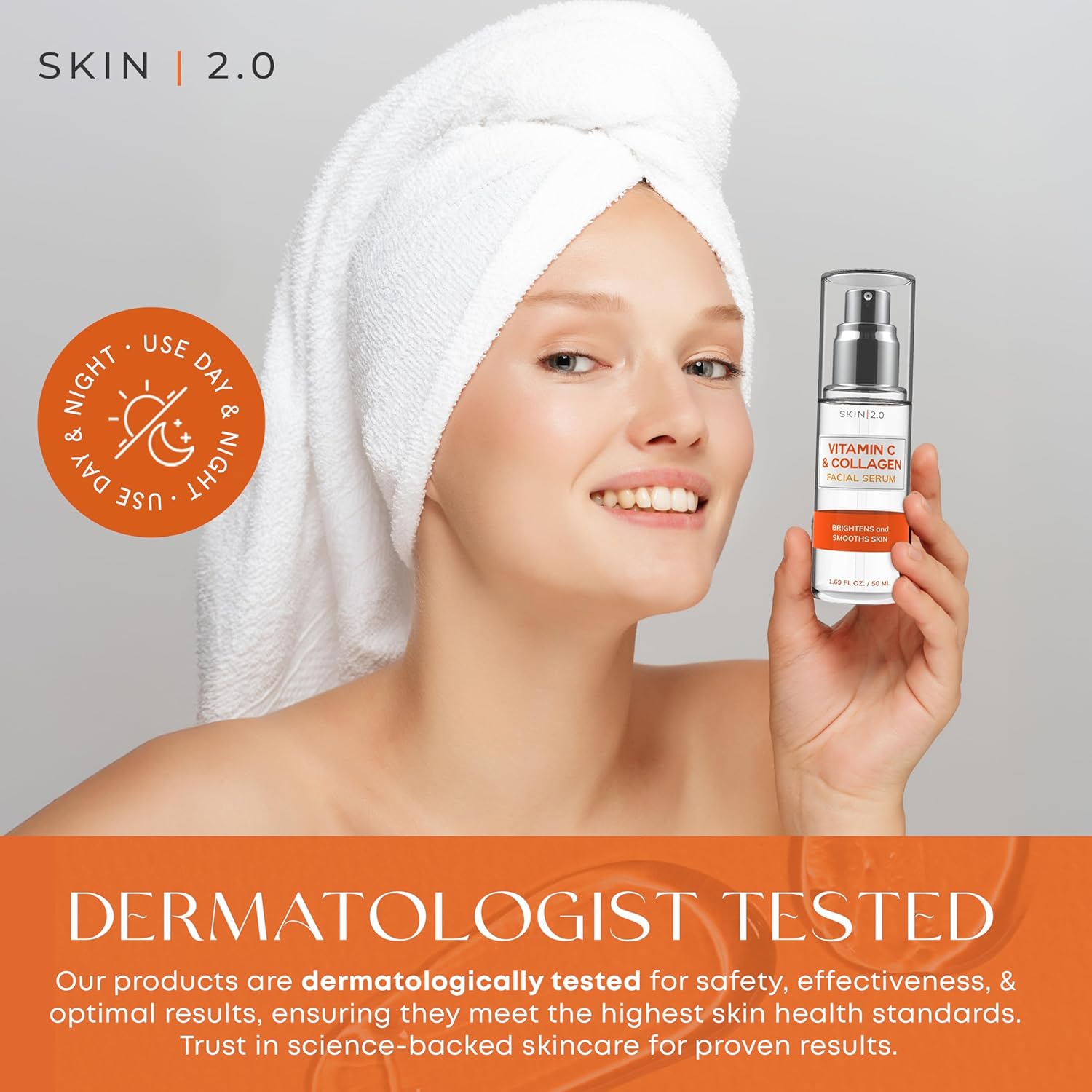 SERUM FACIAL VITAMINA C SKIN 2.0 ANTIEDAD Y DESPIGMENTANTE 50ML - 5