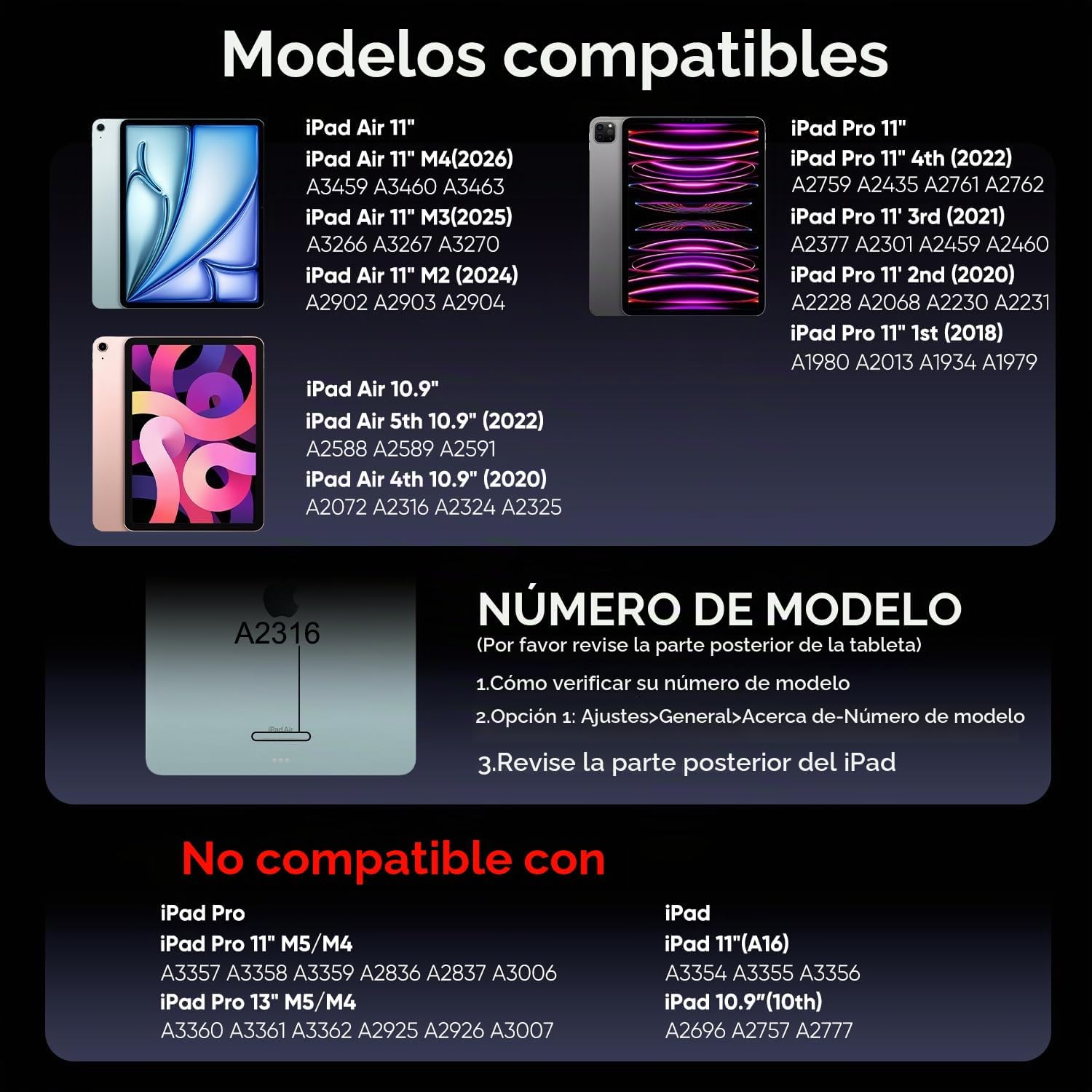 CASE DOQO PARA IPAD AIR 11 Y IPAD PRO 11 CON TECLADO MAGIC KEYBOARD Y TRACKPAD MULTITÁCTIL RETROILUMINADO - 2