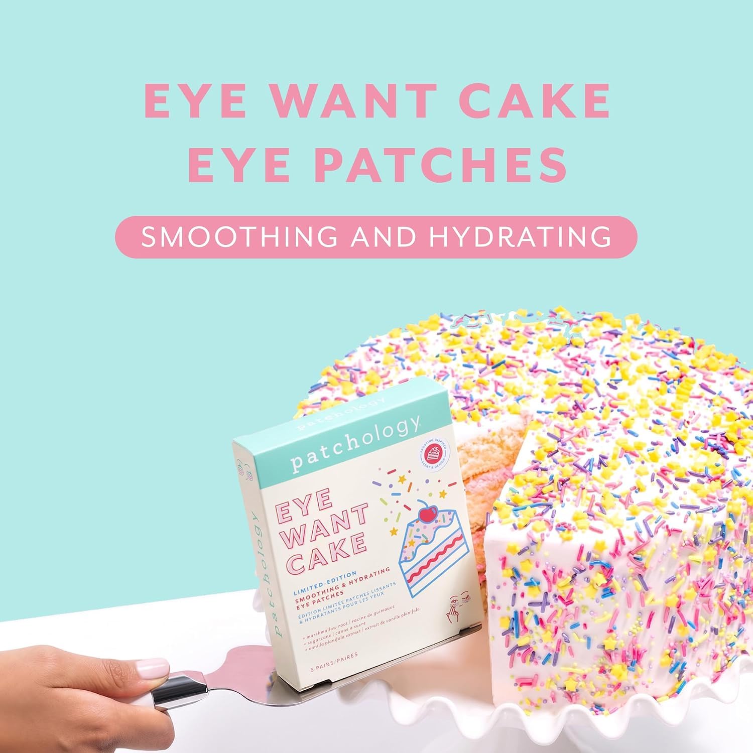 MASCARILLA FACIAL EYE WANT CAKE PARCHES CONTORNO DE OJOS PATCHOLOGY 5 PARES - 2