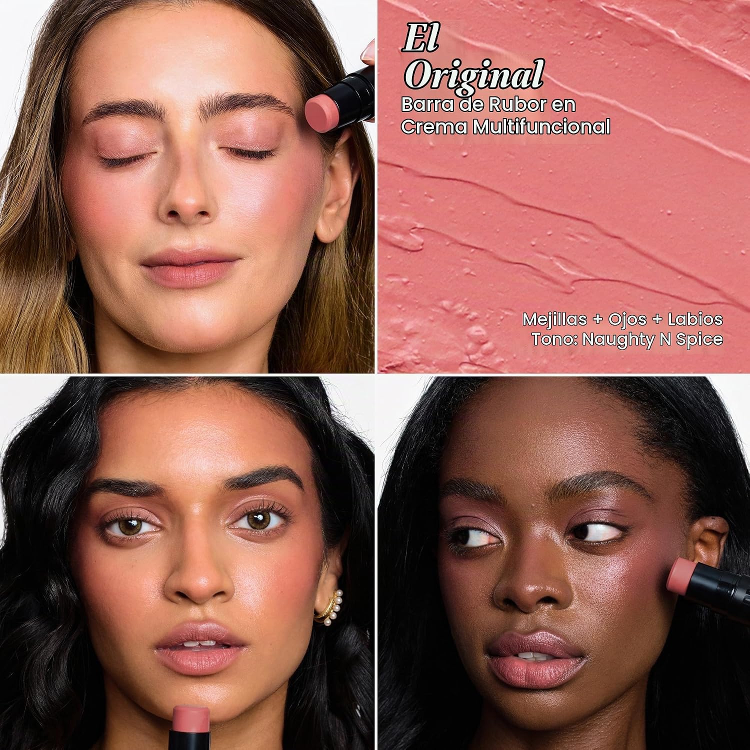RUBOR EN BARRA NUDESTIX NUDIES BLUSH STICK 3 EN 1 - 3