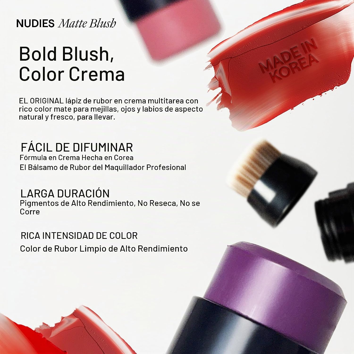 RUBOR EN BARRA NUDESTIX NUDIES BLUSH STICK 3 EN 1 - 5