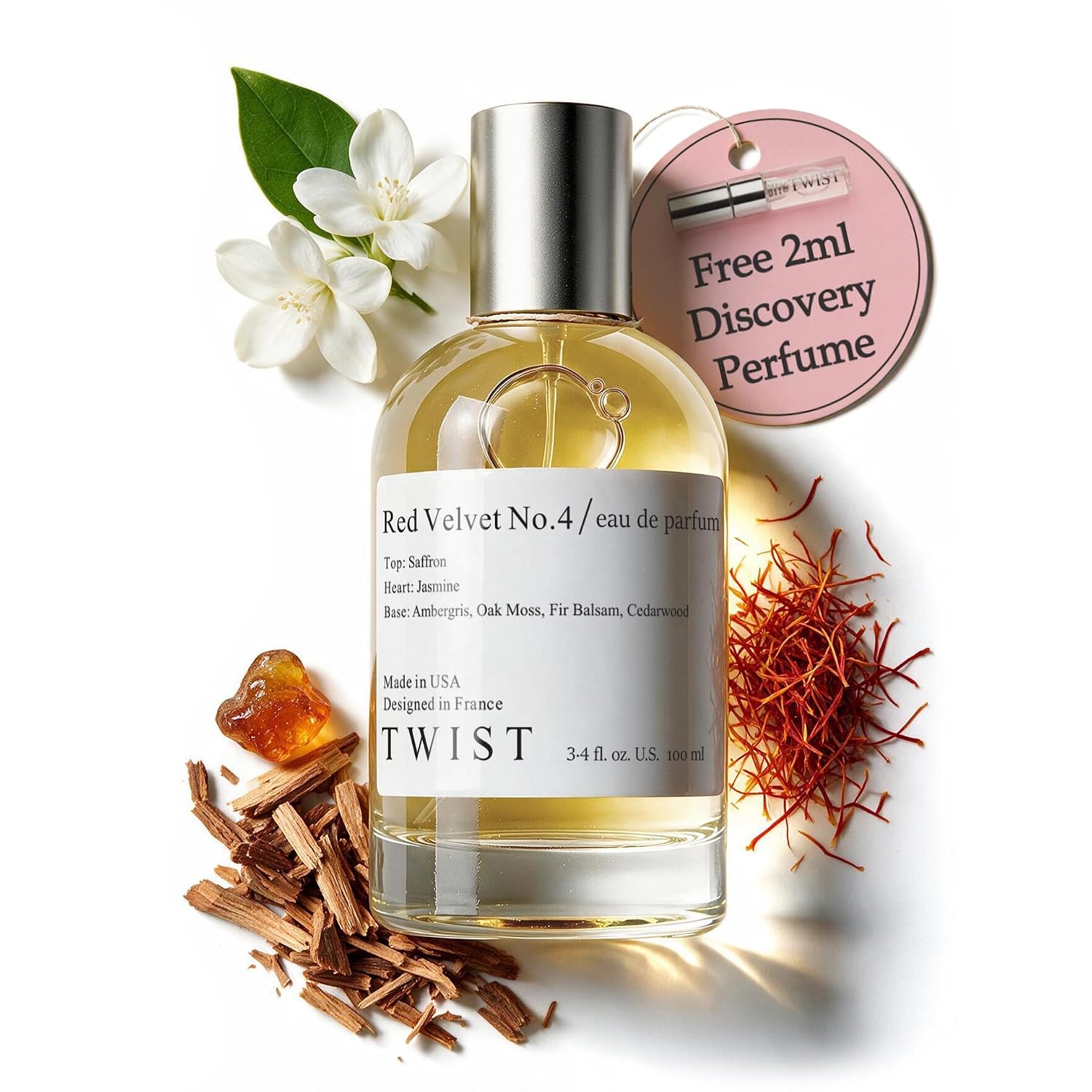 PERFUME EAU DE PARFUM RED VELVET NO. 4 HOUSE OF TWIST 100 ML - 1