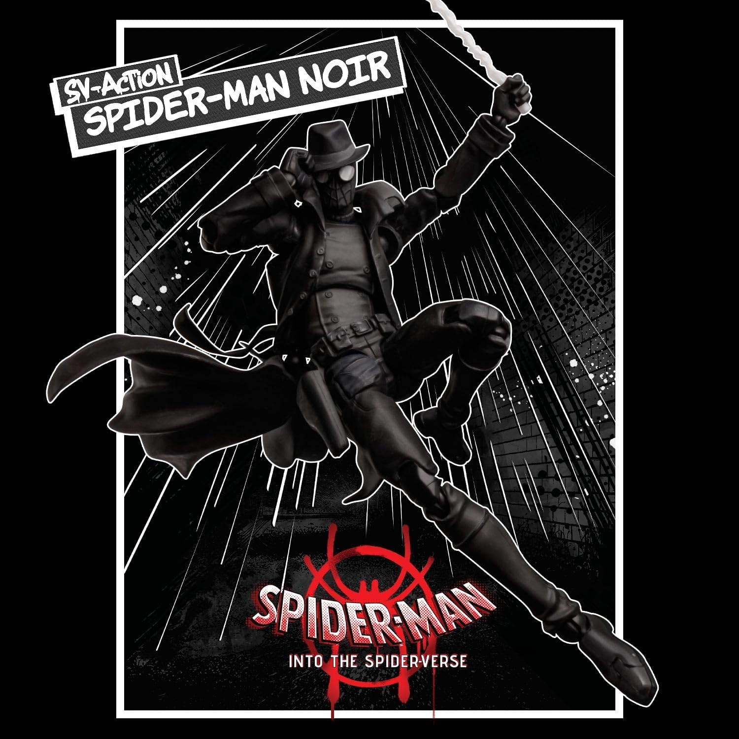 FIGURA DE ACCIÓN SPIDER-MAN NOIR SV ACTION SENTINEL 17 CM - 2