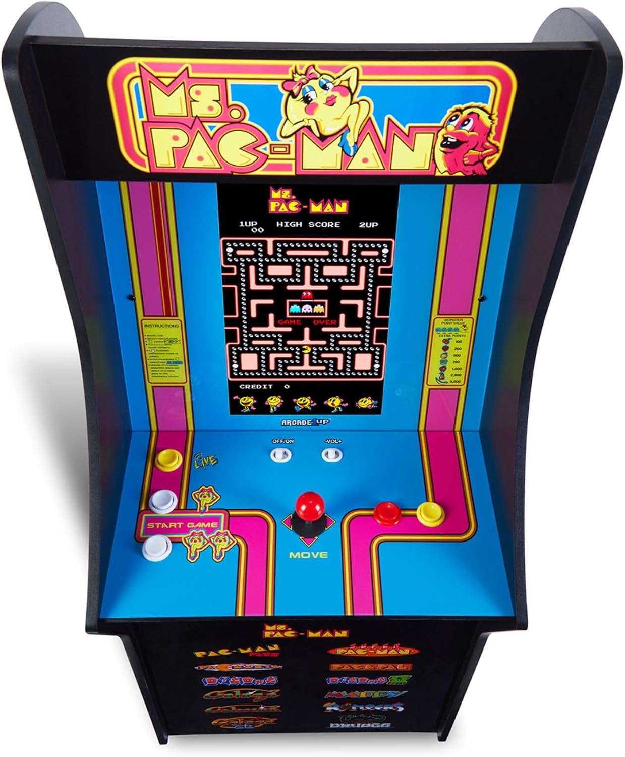 MÁQUINA ARCADE ARCADE1UP MS. PAC-MAN CLASSIC SE CON 13 JUEGOS - 5