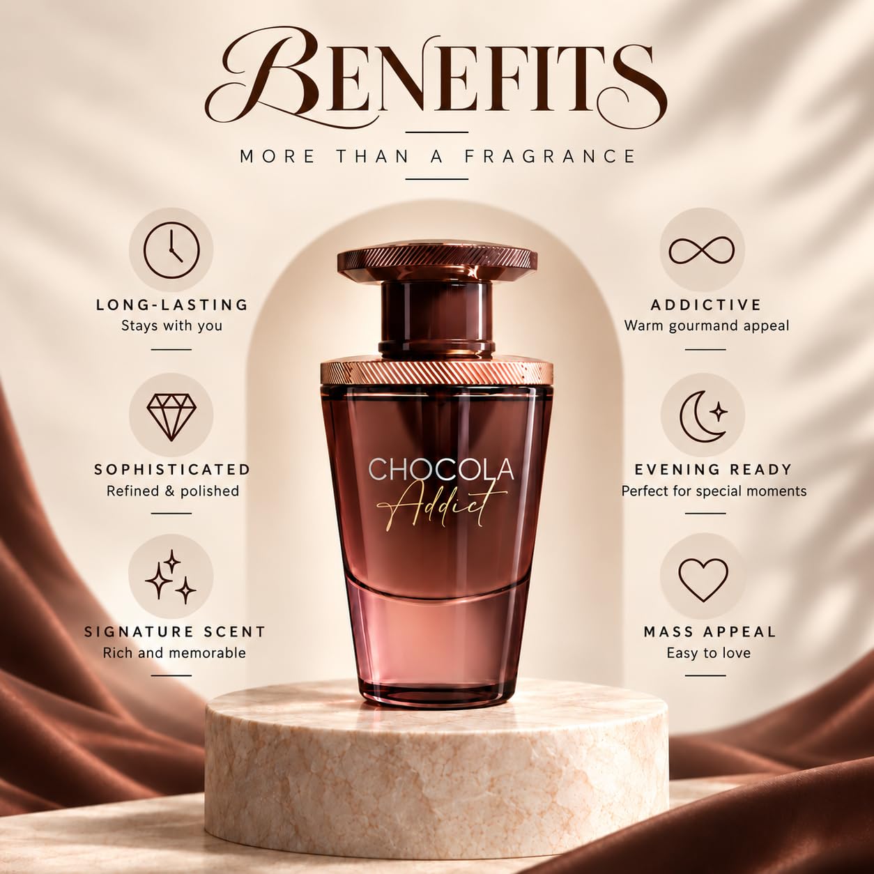 PERFUME CHOCOLA ADDICT EDP 100ML FRENCH AVENUE - 3