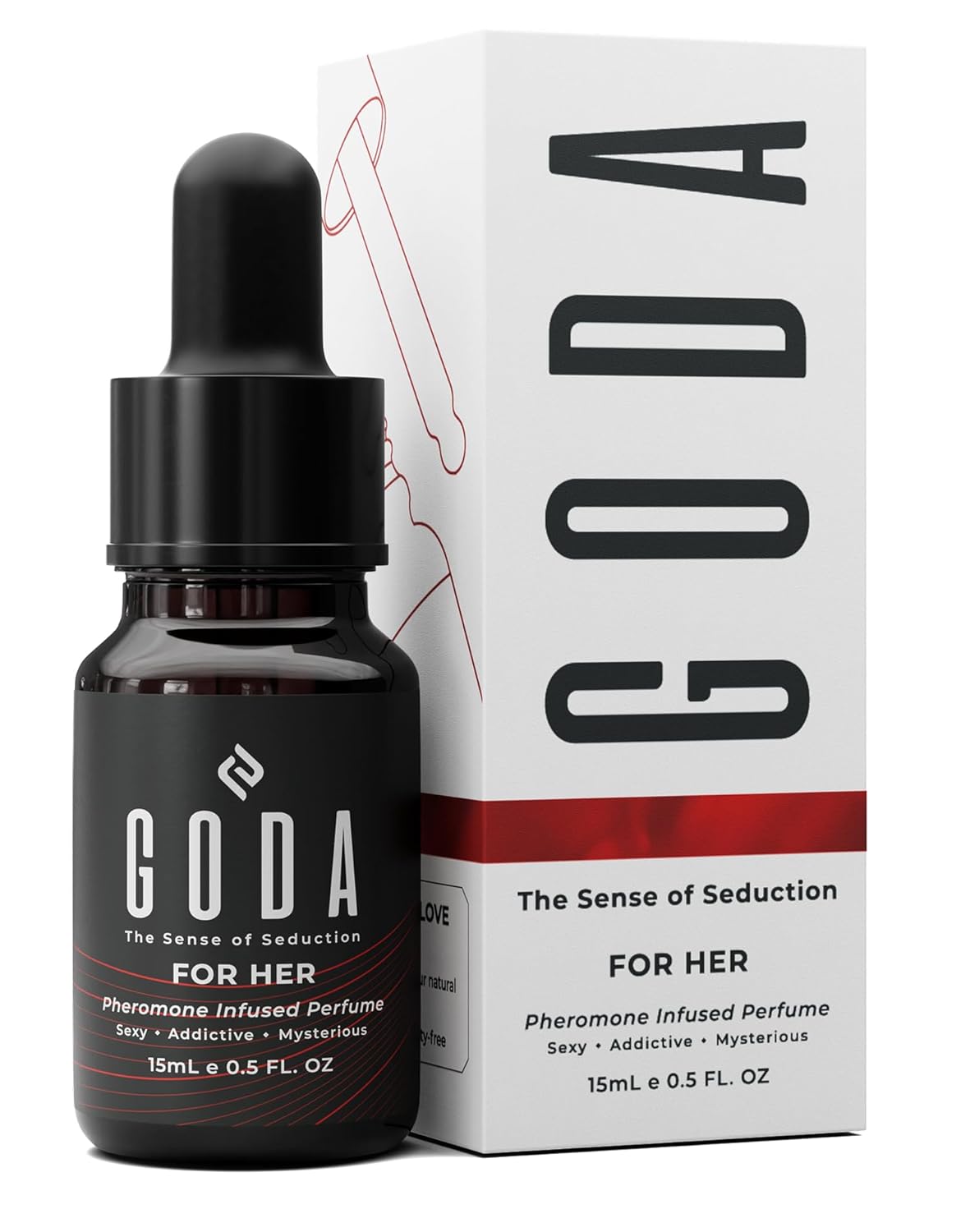 PERFUME GODA FEROMONAS PARA MUJER JAZMÍN Y ROSA 15ML - 1