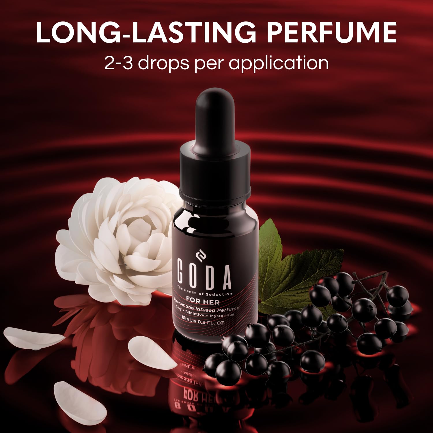 PERFUME GODA FEROMONAS PARA MUJER JAZMÍN Y ROSA 15ML - 5