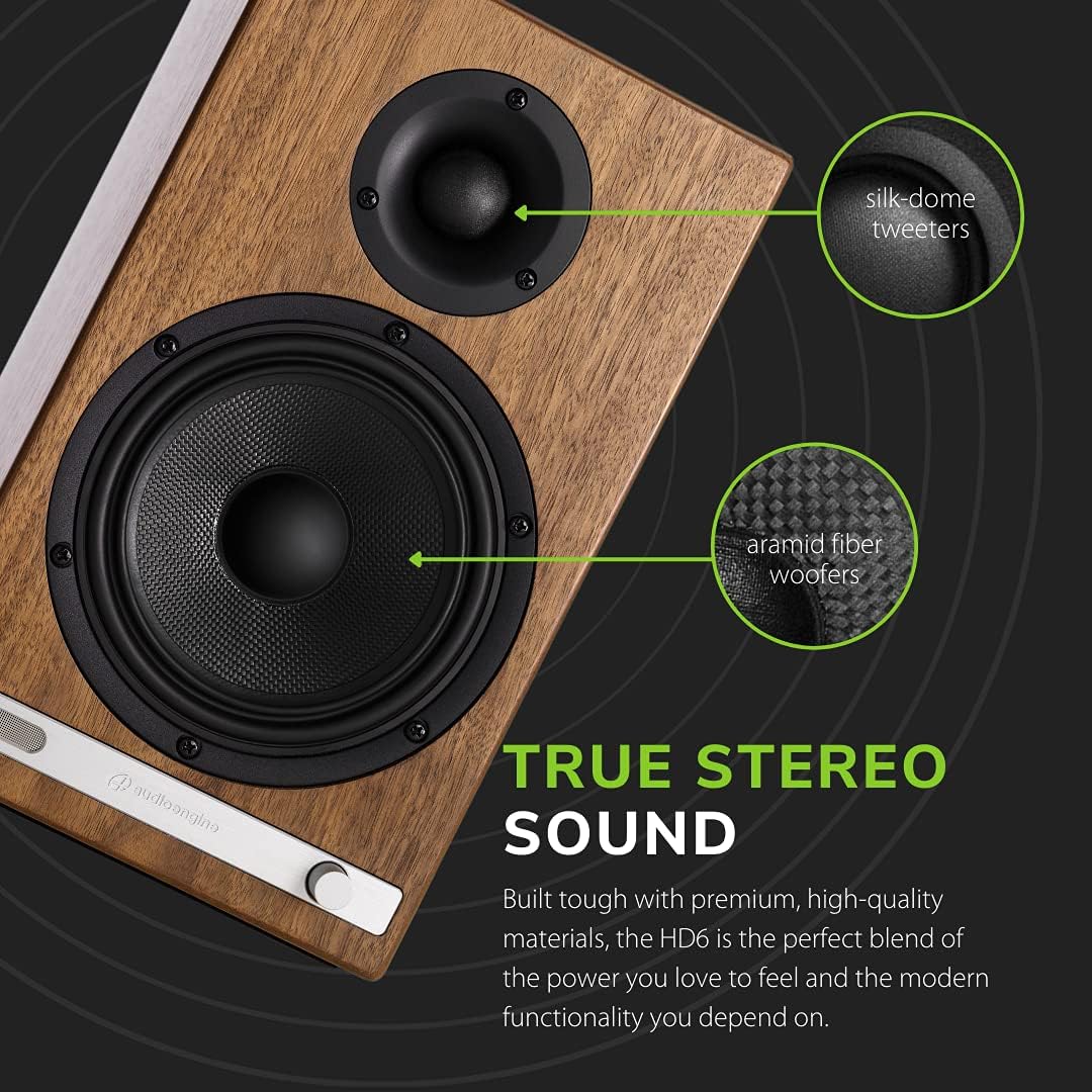 PARLANTE AUDIOENGINE HD6 POWERED BOOKSHELF BLUETOOTH - 5