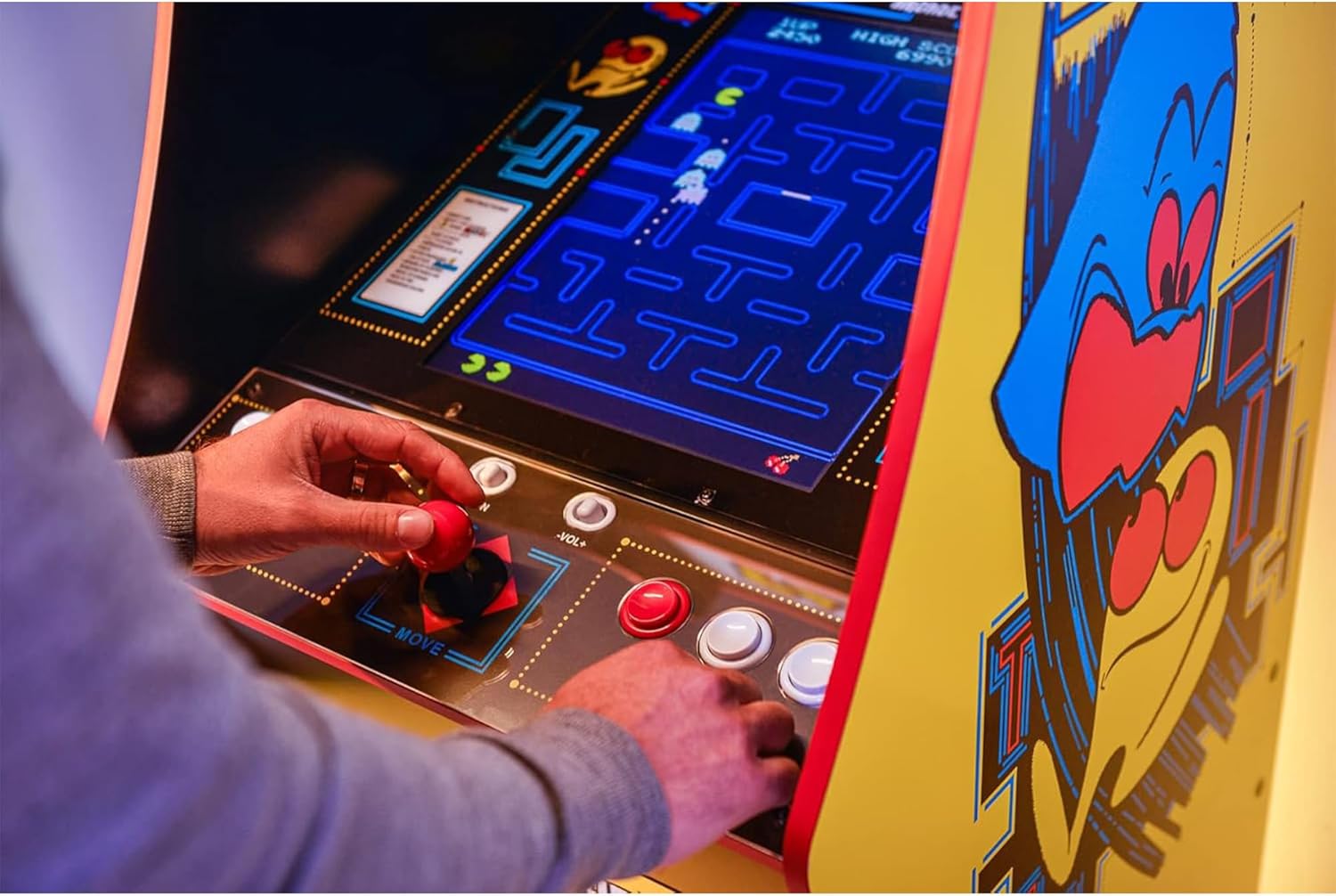CONSOLA ARCADE1UP PAC-MAN DELUXE CON 14 JUEGOS CLÁSICOS - 5