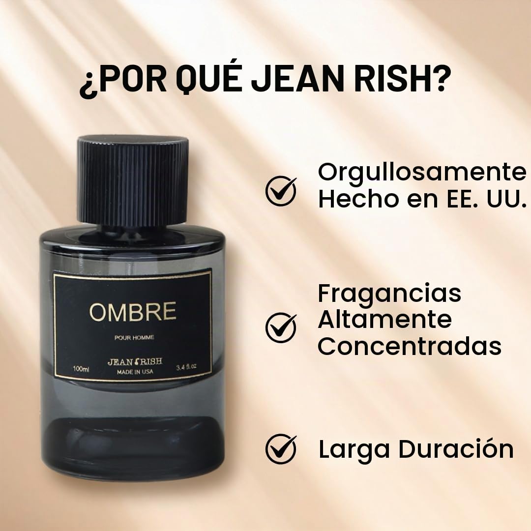 PERFUME JEAN RISH OMBRE EAU DE PARFUM PARA HOMBRE 100ML - 4