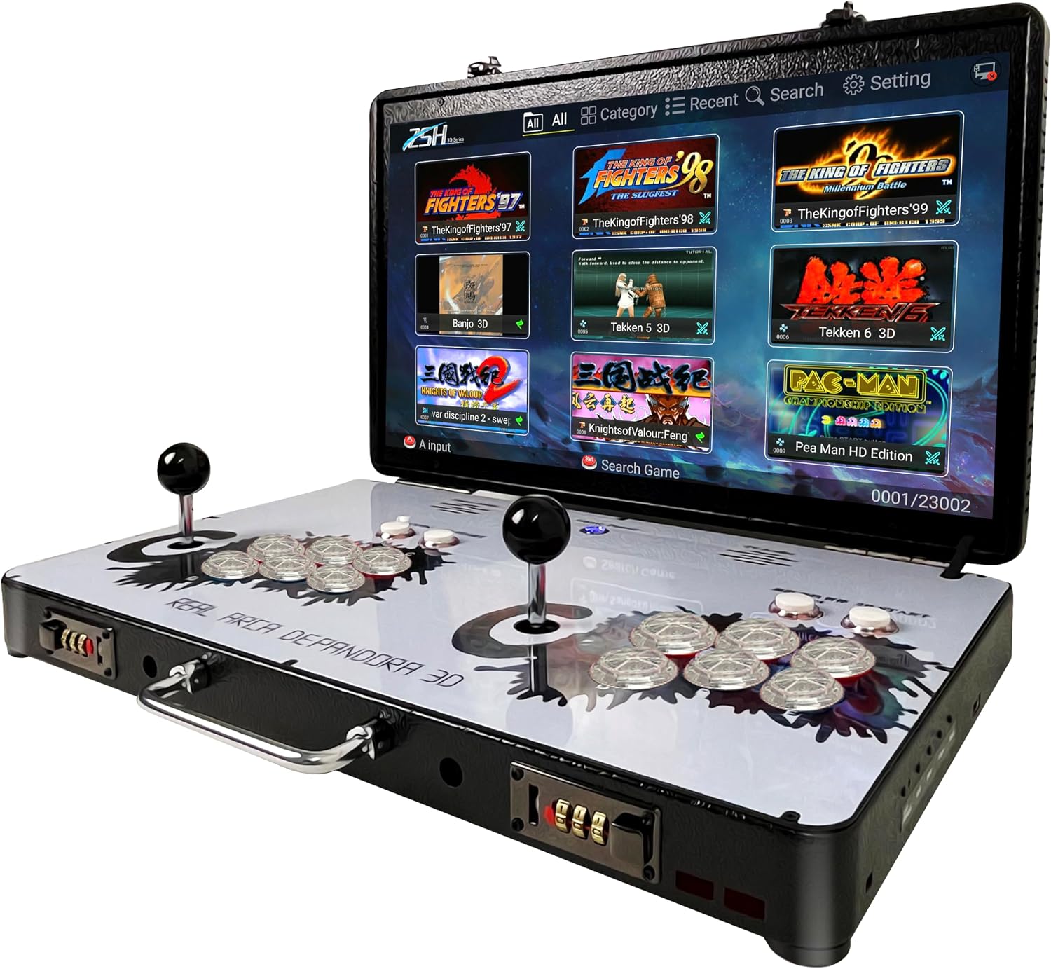 CONSOLA ARCADE PORTÁTIL WYGAMING 20000 EN 1 PANTALLA 22 PULGADAS METAL - 1