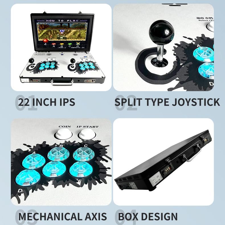 CONSOLA ARCADE PORTÁTIL WYGAMING 20000 EN 1 PANTALLA 22 PULGADAS METAL - 4