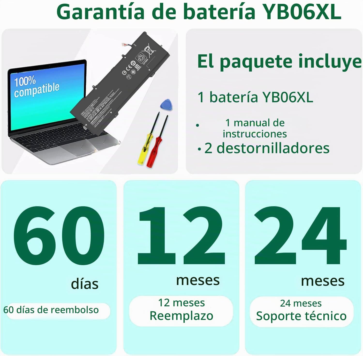 BATERÍA DMKAOLLK YB06XL 84.08WH PARA HP SPECTRE X360 15-CH - 5