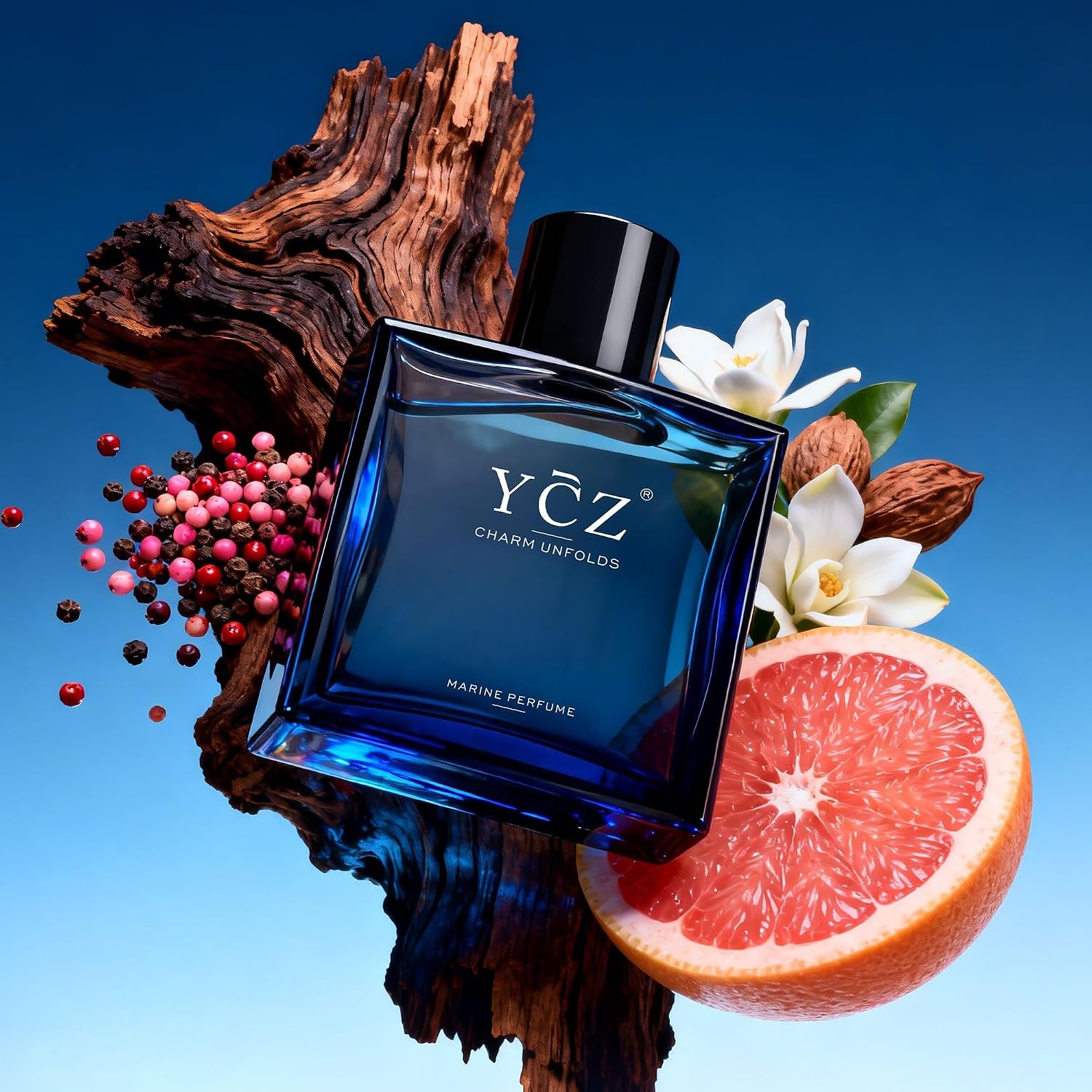 PERFUME YCZ MIDNIGHT MARINE EAU DE PARFUM PARA HOMBRE 1.7 FL OZ - 4