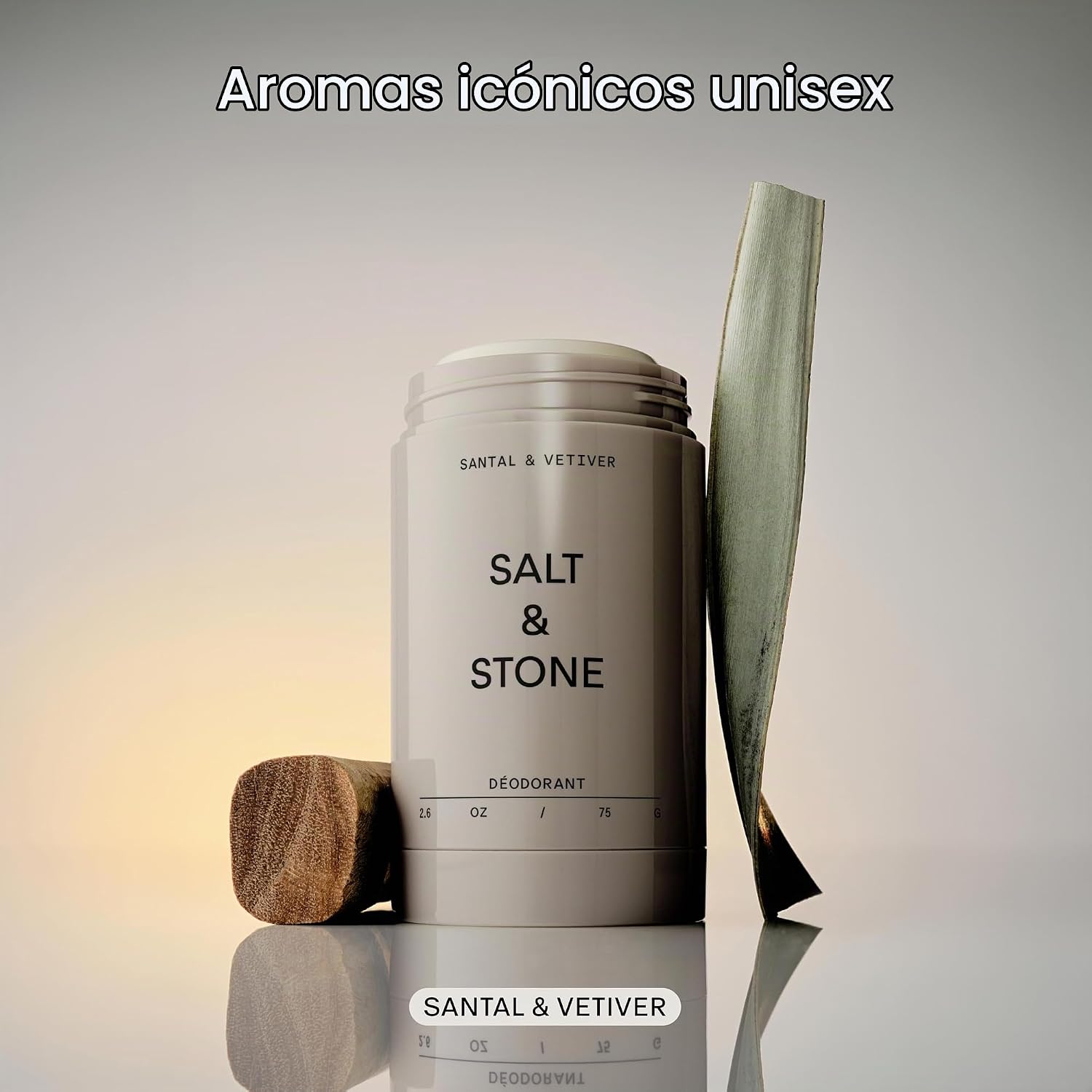 DESODORANTE SALT Y STONE SIN ALUMINIO SANTAL Y VETIVER 2.6 OZ - 3