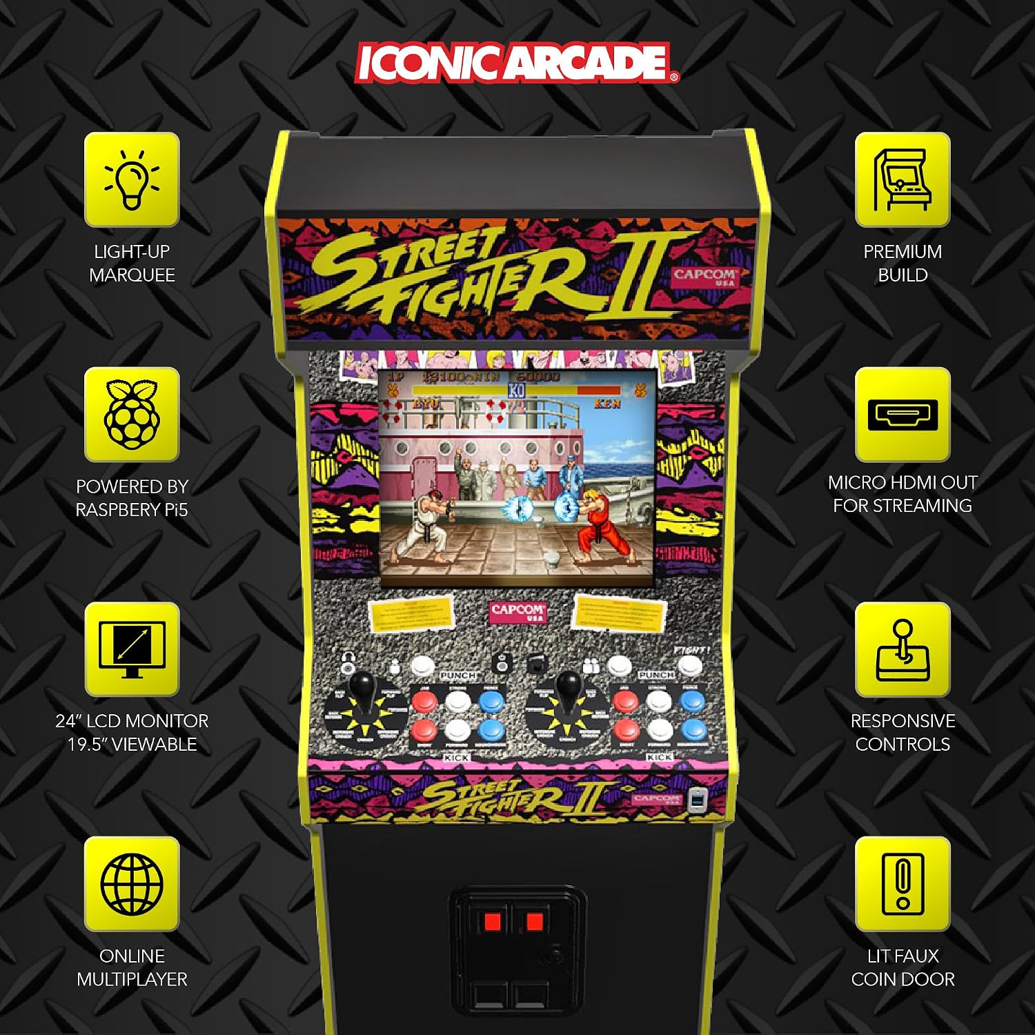 CONSOLA ARCADE STREET FIGHTER II THE WORLD WARRIOR XT ICONIC ARCADE - 3