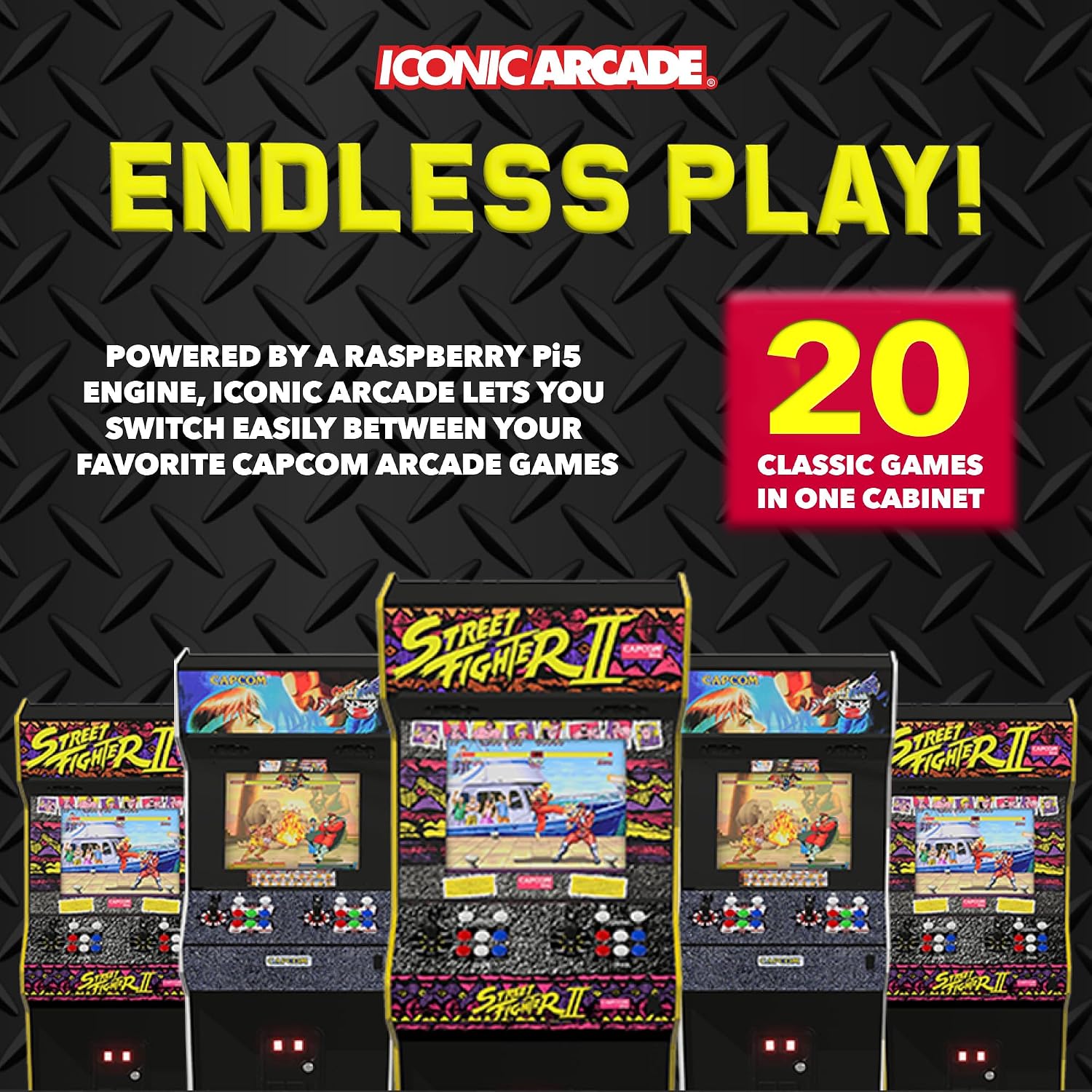 CONSOLA ARCADE STREET FIGHTER II THE WORLD WARRIOR XT ICONIC ARCADE - 5