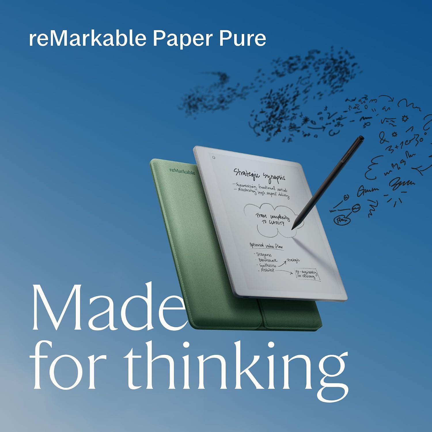 TABLETA GRÁFICA REMARKABLE PAPER PURE 10.3 PULGADAS CON MARKER PLUS Y FUNDA MIST GREEN - 2
