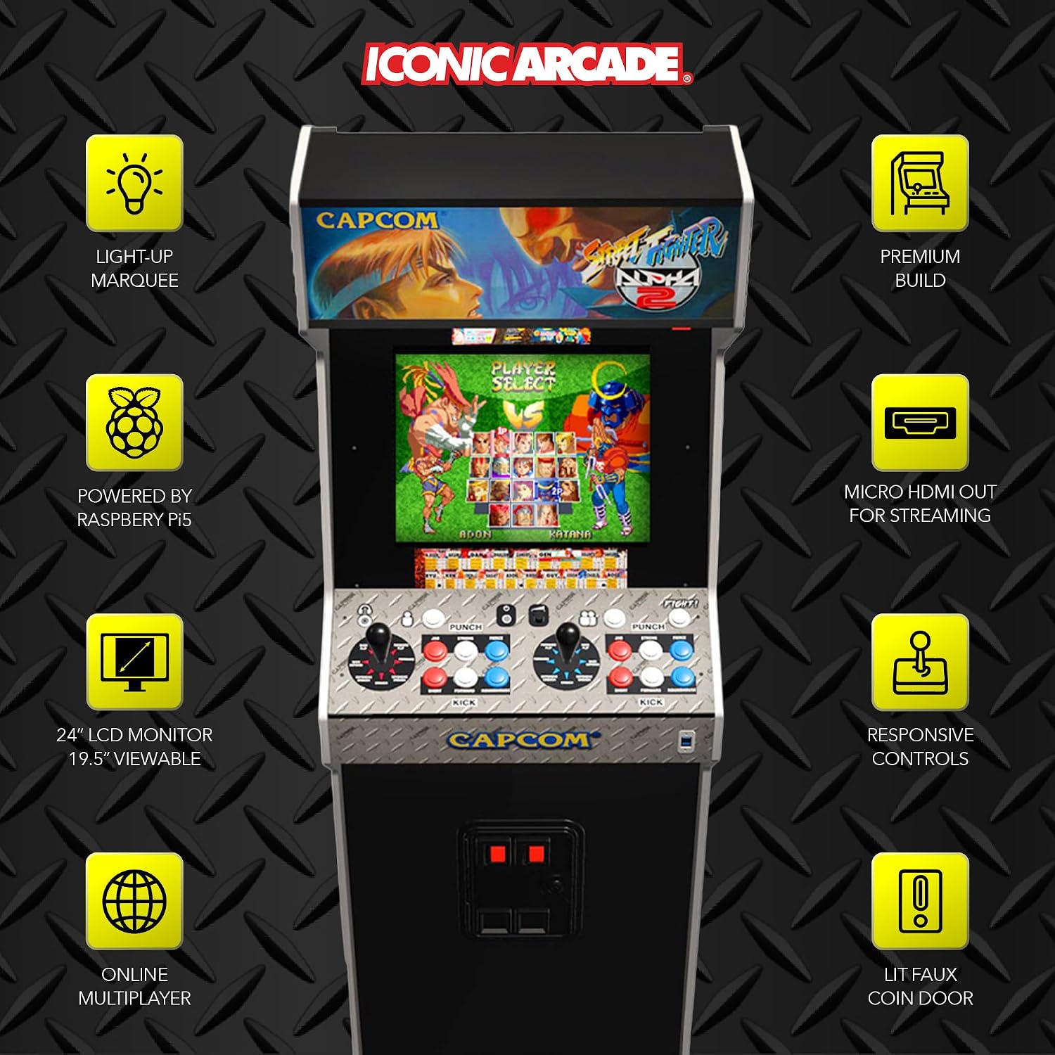 CONSOLA ARCADE STREET FIGHTER ALPHA 2 XT ESCALA 9/10 - 5