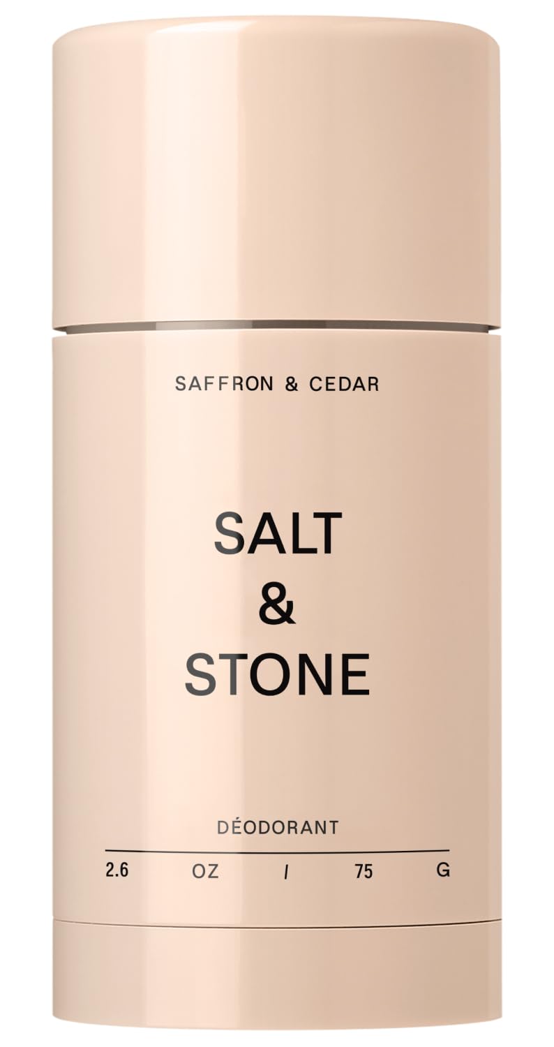 DESODORANTE SALT Y STONE SIN ALUMINIO SAFFRON Y CEDAR 2.6 OZ - 1