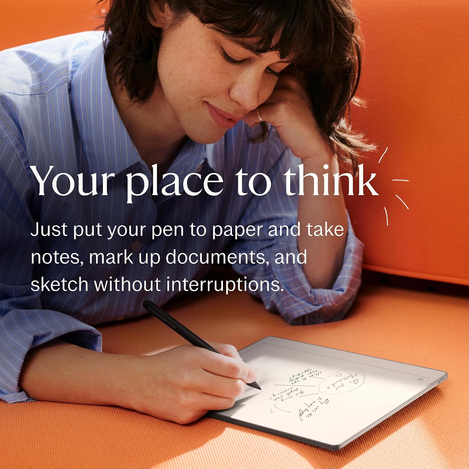 TABLETA GRÁFICA REMARKABLE PAPER PURE 10.3 PULGADAS CON MARKER PLUS Y FUNDA OCEAN BLUE - 3