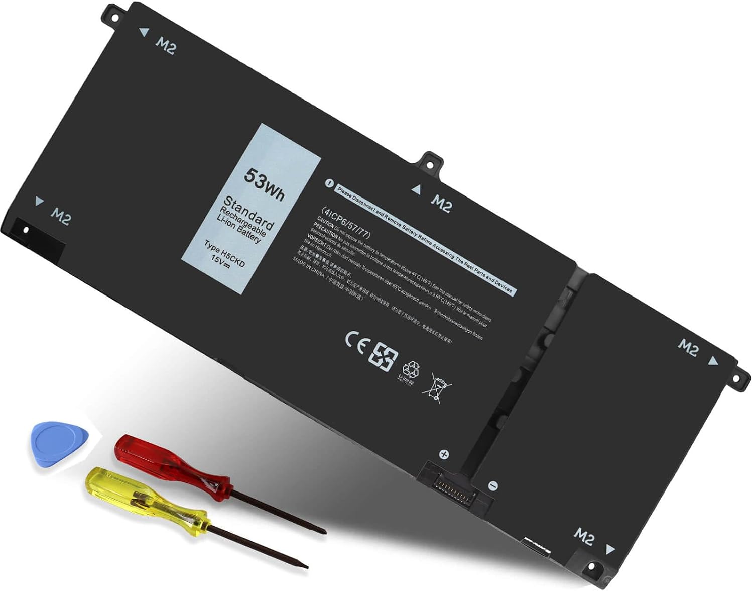 BATERÍA DE REEMPLAZO H5CKD 53WH 15V PARA DELL INSPIRON 5400 5406 7405 7306 - 1