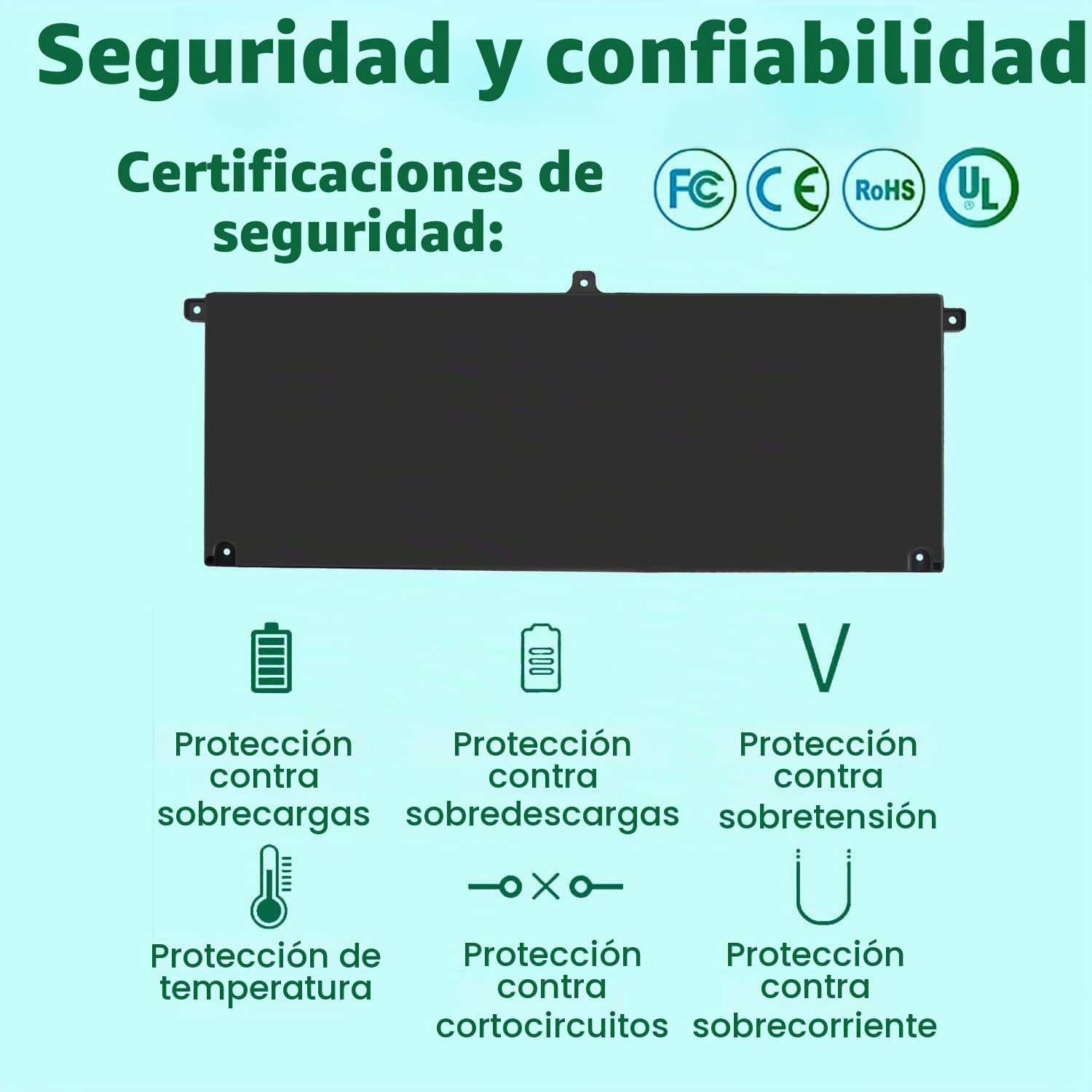 BATERÍA DE REEMPLAZO H5CKD 53WH 15V PARA DELL INSPIRON 5400 5406 7405 7306 - 3