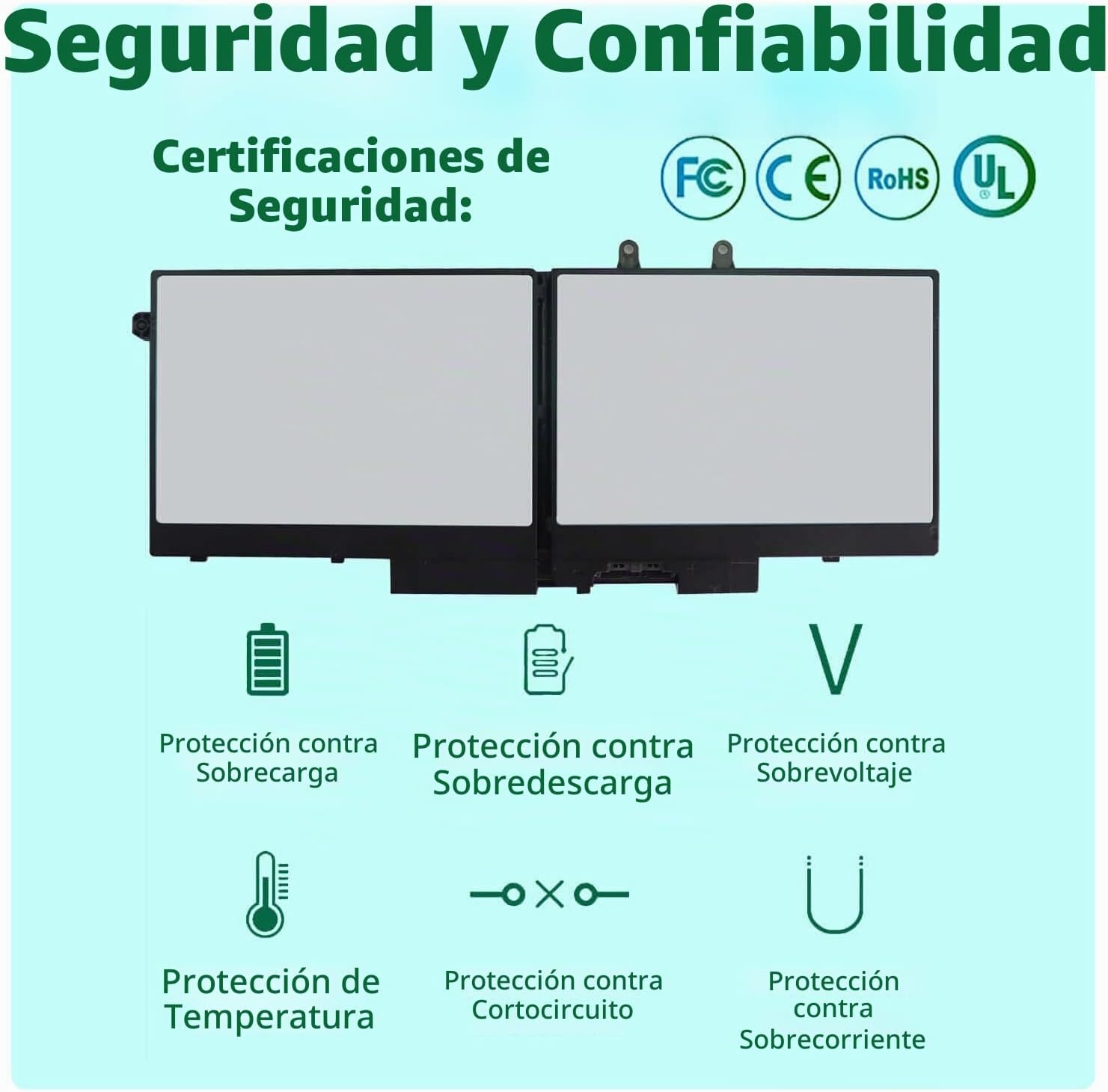 BATERÍA DE REEMPLAZO 68WH 3HWPP PARA DELL LATITUDE 5410 5510 5501 5401 5411 - 4