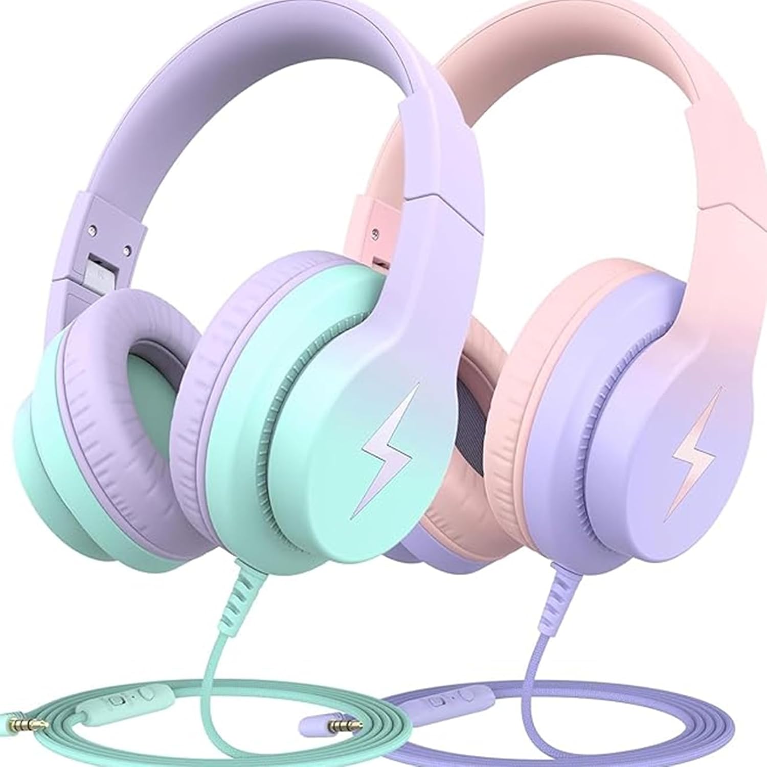 AUDÍFONOS CANDY BILA 2 PACK ALÁMBRICOS PARA NIÑOS CON MICRÓFONO OVER-EAR - 1
