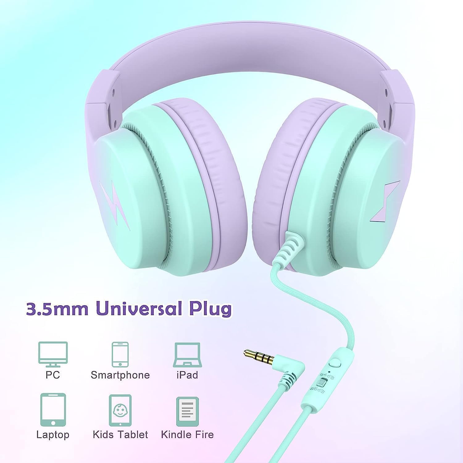 AUDÍFONOS CANDY BILA 2 PACK ALÁMBRICOS PARA NIÑOS CON MICRÓFONO OVER-EAR - 3