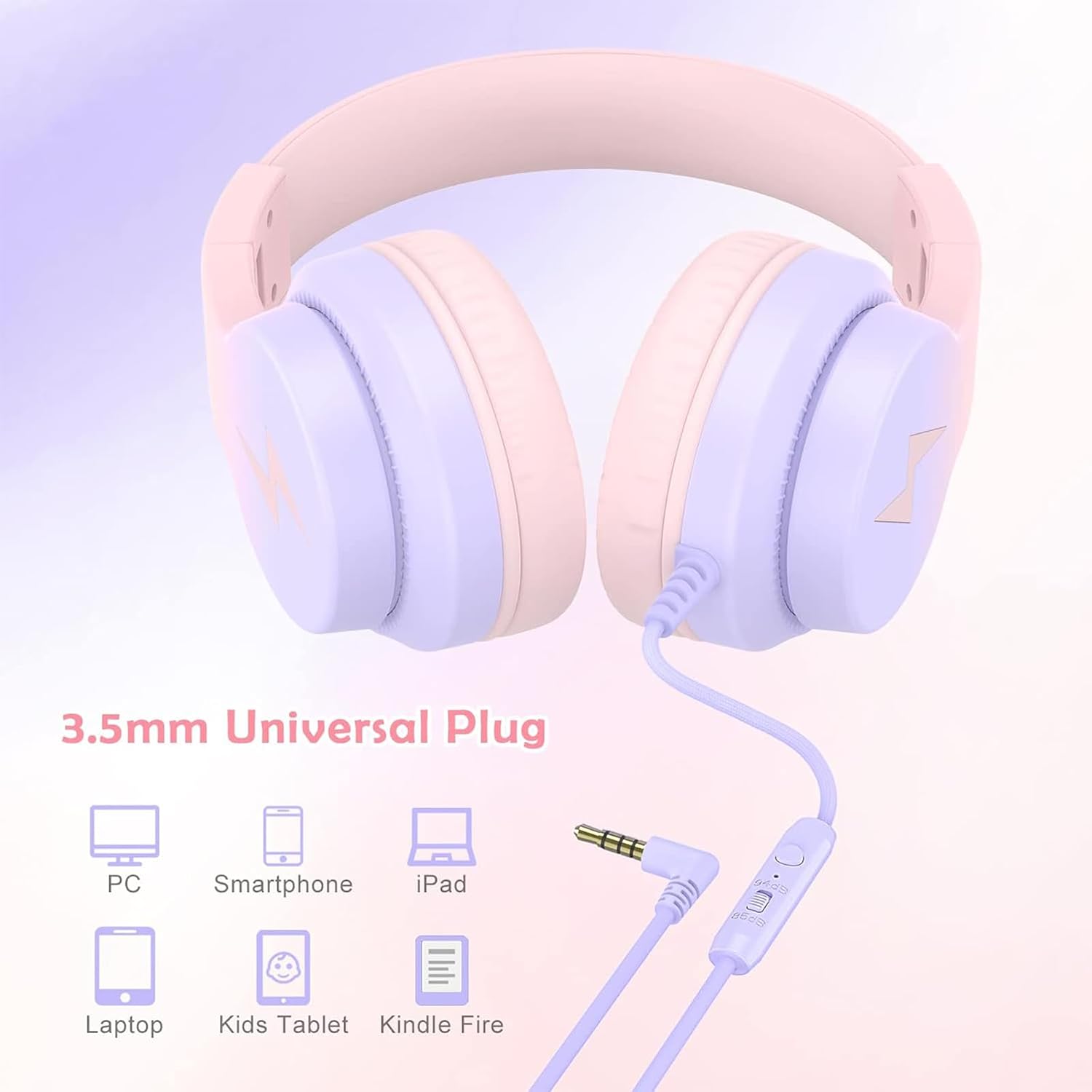 AUDÍFONOS CANDY BILA 2 PACK ALÁMBRICOS PARA NIÑOS CON MICRÓFONO OVER-EAR - 5