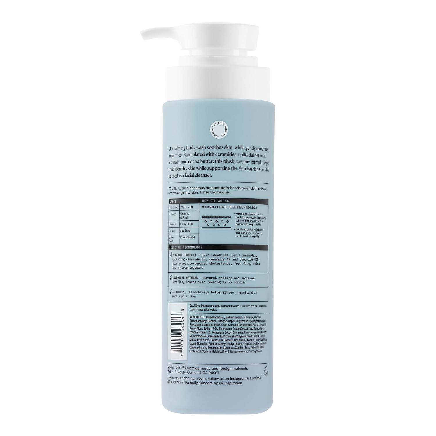 GEL DE DUCHA NATURIUM THE CALMER CERAMIDE SIN FRAGANCIA 16.9 OZ - 2