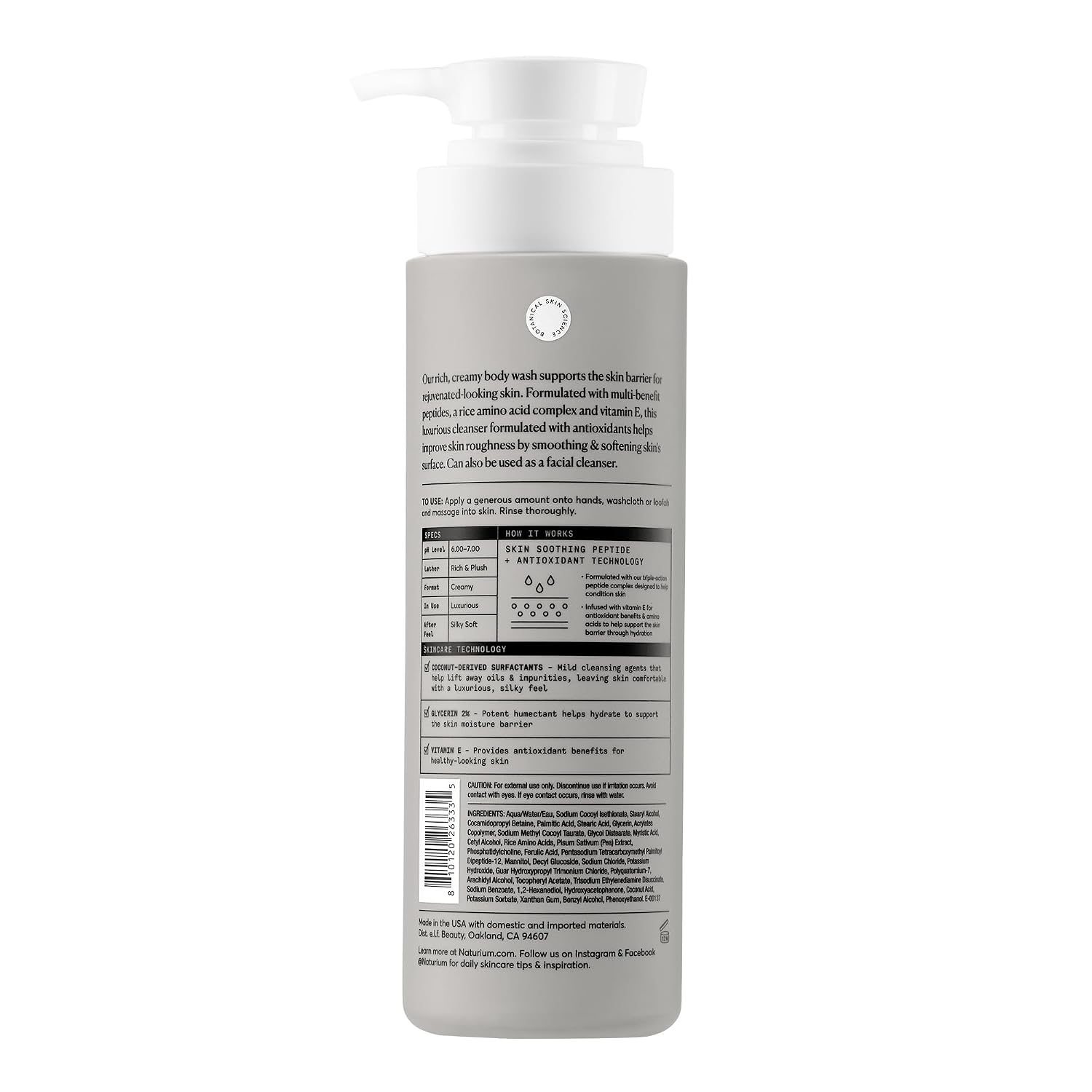 GEL DE DUCHA NATURIUM MULTI-PEPTIDE ADVANCED BODY WASH 500 ML - 2