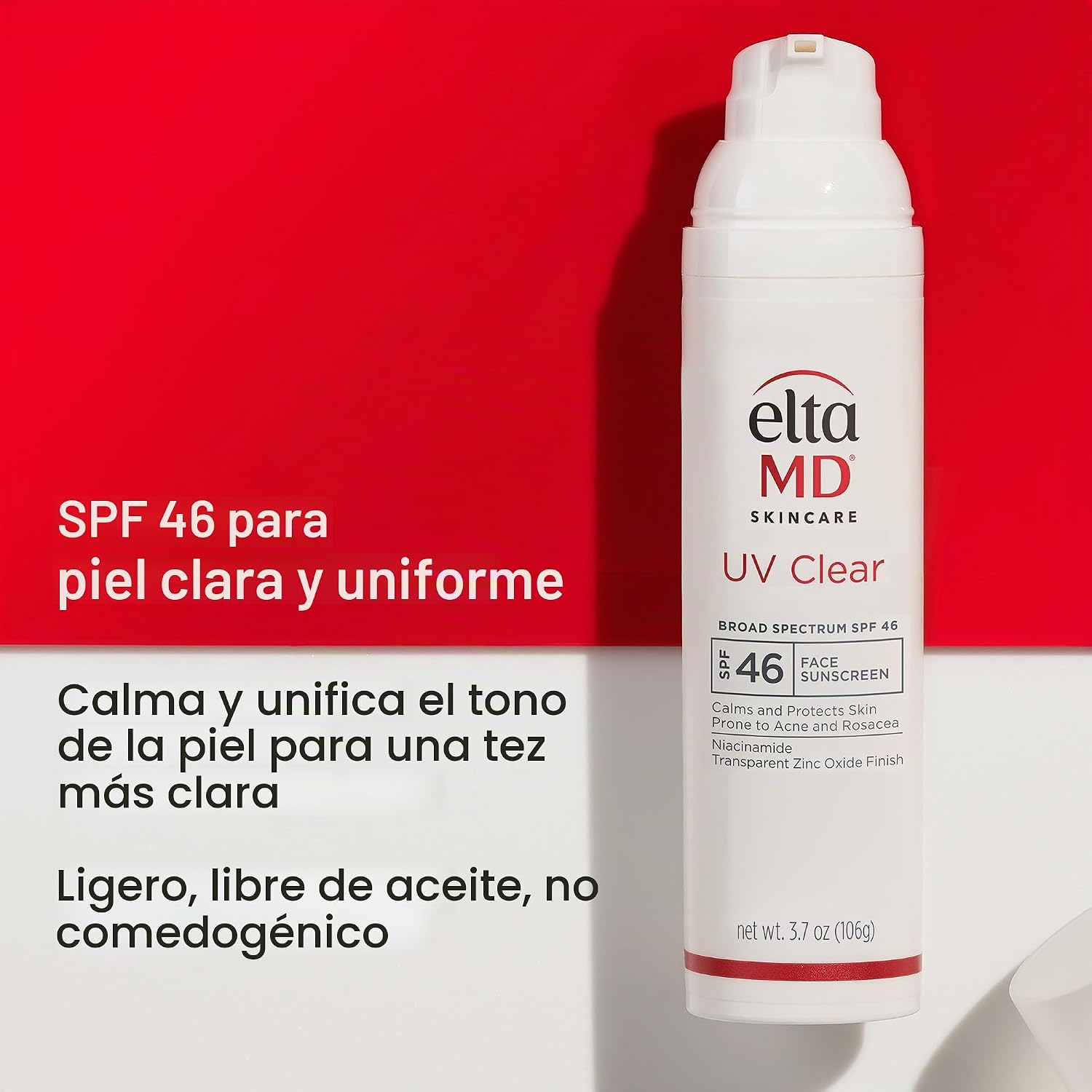 PROTECTOR SOLAR ELTAMD UV CLEAR PARA ROSTRO SPF 46 SIN ACEITE 3.7 OZ - 3