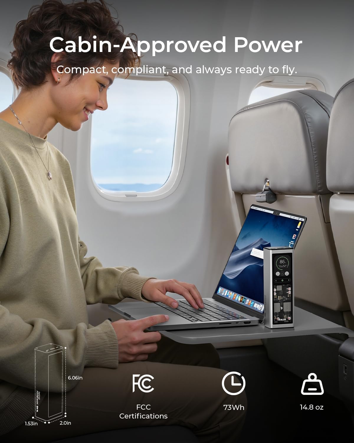 BATERÍA EXTERNA TALIX 140W USB-C 20000MAH 3 PUERTOS - 3