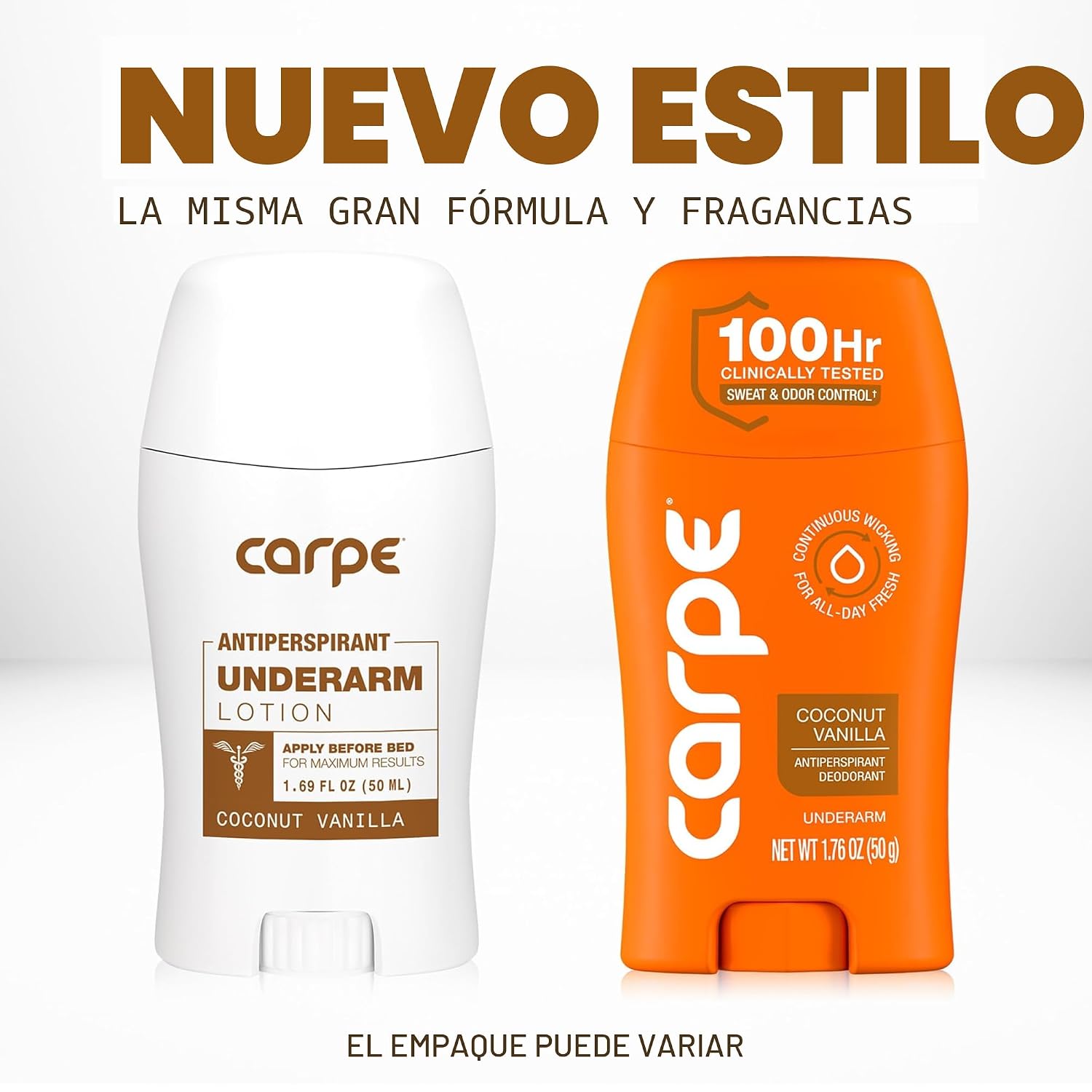 DESODORANTE ANTITRANSPIRANTE CARPE PARA MUJER COCONUT VANILLA 100 HORAS - 2