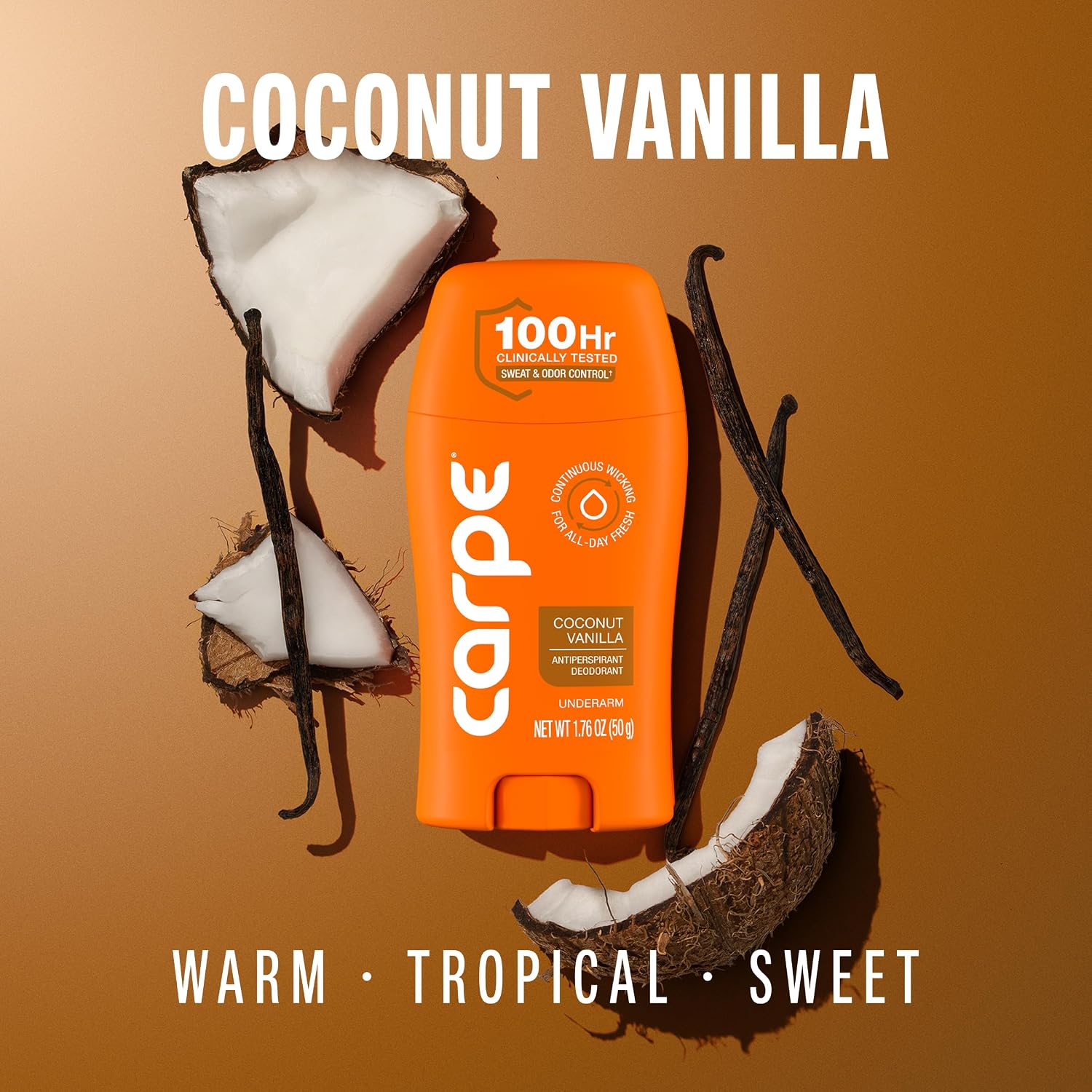 DESODORANTE ANTITRANSPIRANTE CARPE PARA MUJER COCONUT VANILLA 100 HORAS - 3