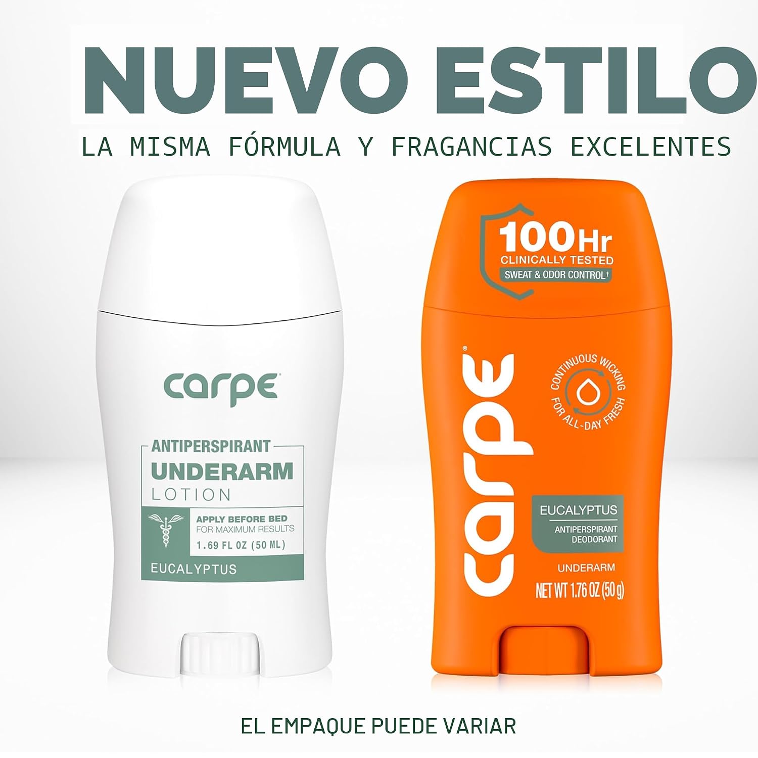 DESODORANTE ANTITRANSPIRANTE CARPE 100 HORAS EUCALIPTO PACK 2 - 2