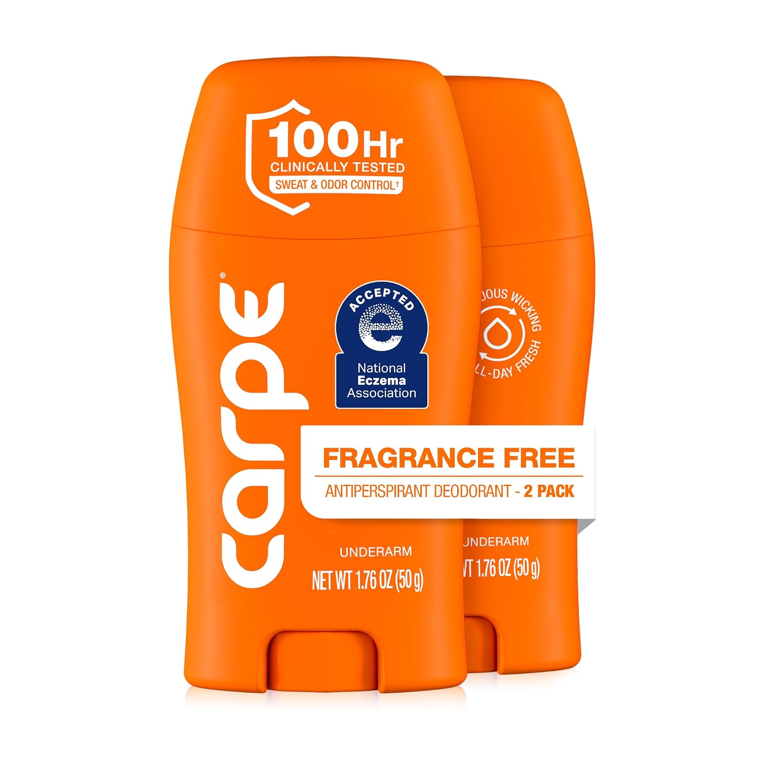 DESODORANTE ANTITRANSPIRANTE CARPE 100 HORAS SIN PERFUME PACK 2 - 1