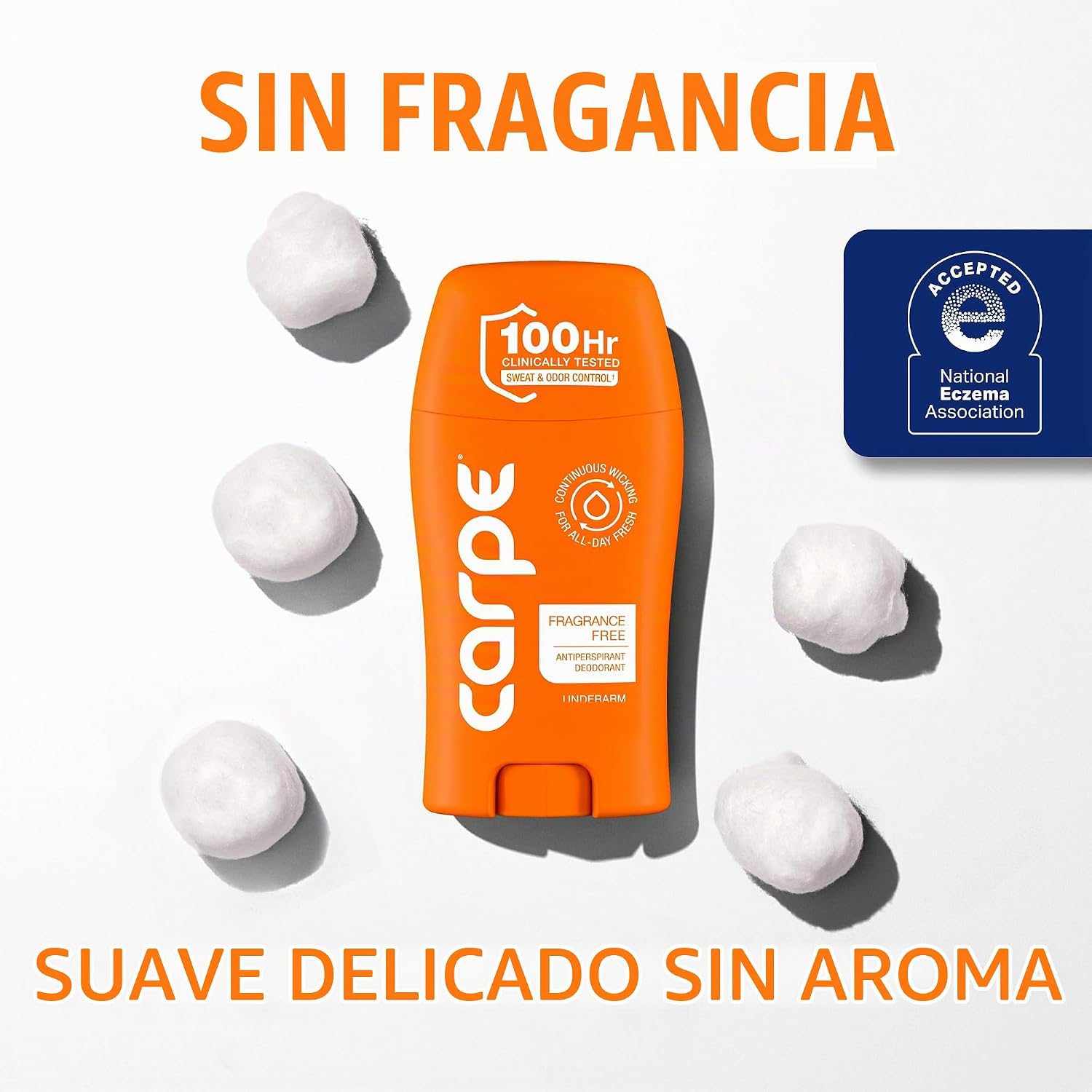 DESODORANTE ANTITRANSPIRANTE CARPE 100 HORAS SIN PERFUME PACK 2 - 3