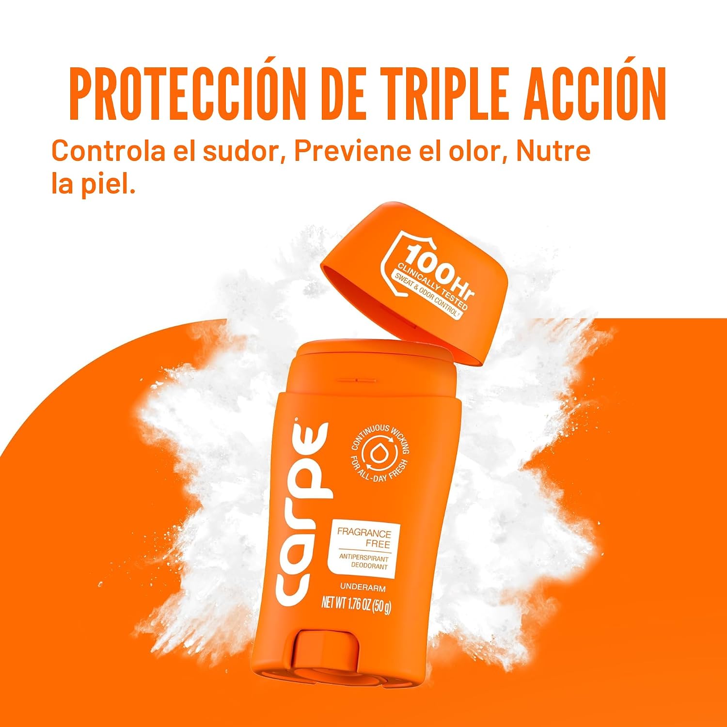 DESODORANTE ANTITRANSPIRANTE CARPE 100 HORAS SIN PERFUME PACK 2 - 5