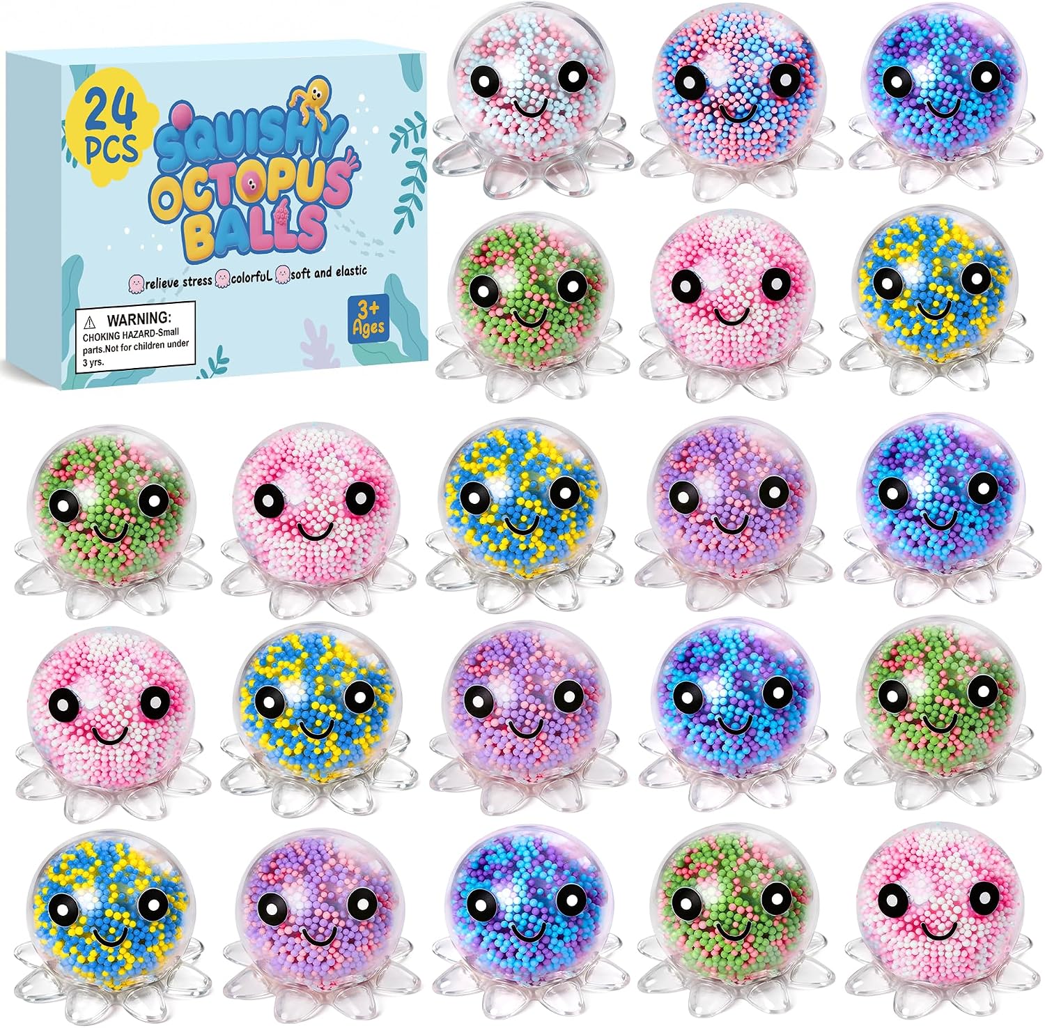 SET DE 24 PELOTAS ANTIESTRES PULPO VESPRO - 1