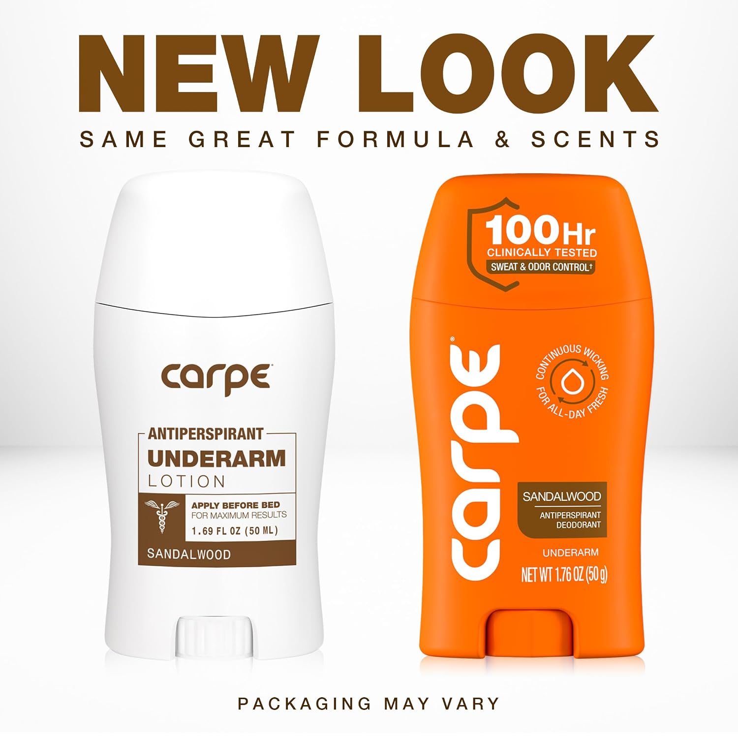 DESODORANTE ANTITRANSPIRANTE CARPE 100 HORAS PARA HOMBRE SÁNDALO PACK 2 - 2