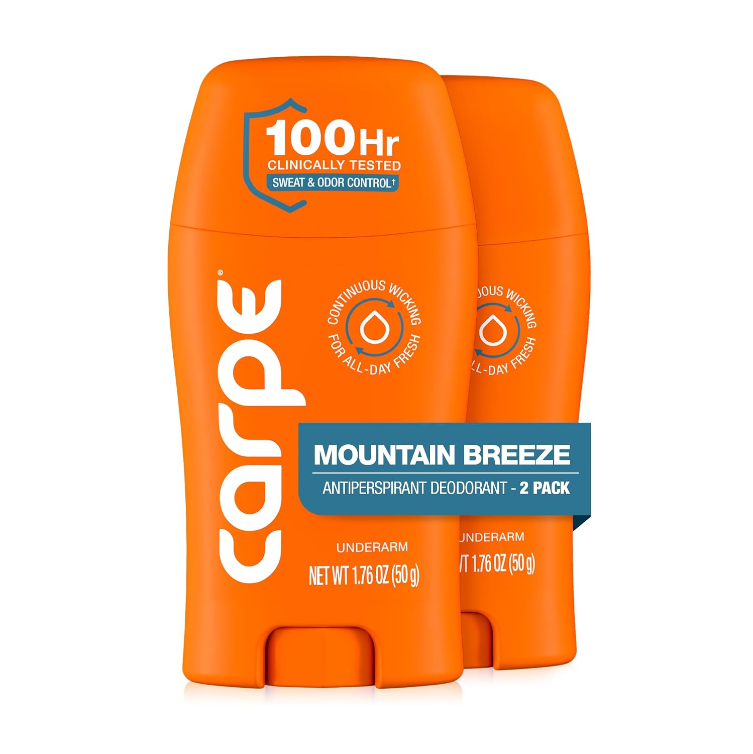 DESODORANTE ANTITRANSPIRANTE CARPE 100 HORAS MOUNTAIN BREEZE PACK 2 - 1