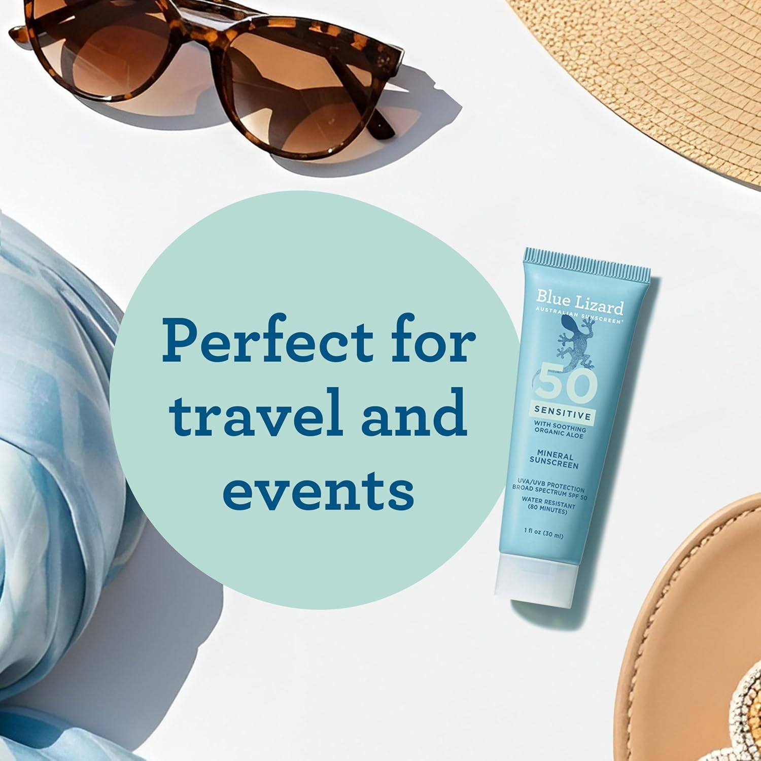 PROTECTOR SOLAR MINERAL BLUE LIZARD SENSITIVE SPF 50, PACK 24 UNIDADES DE 1OZ - 5
