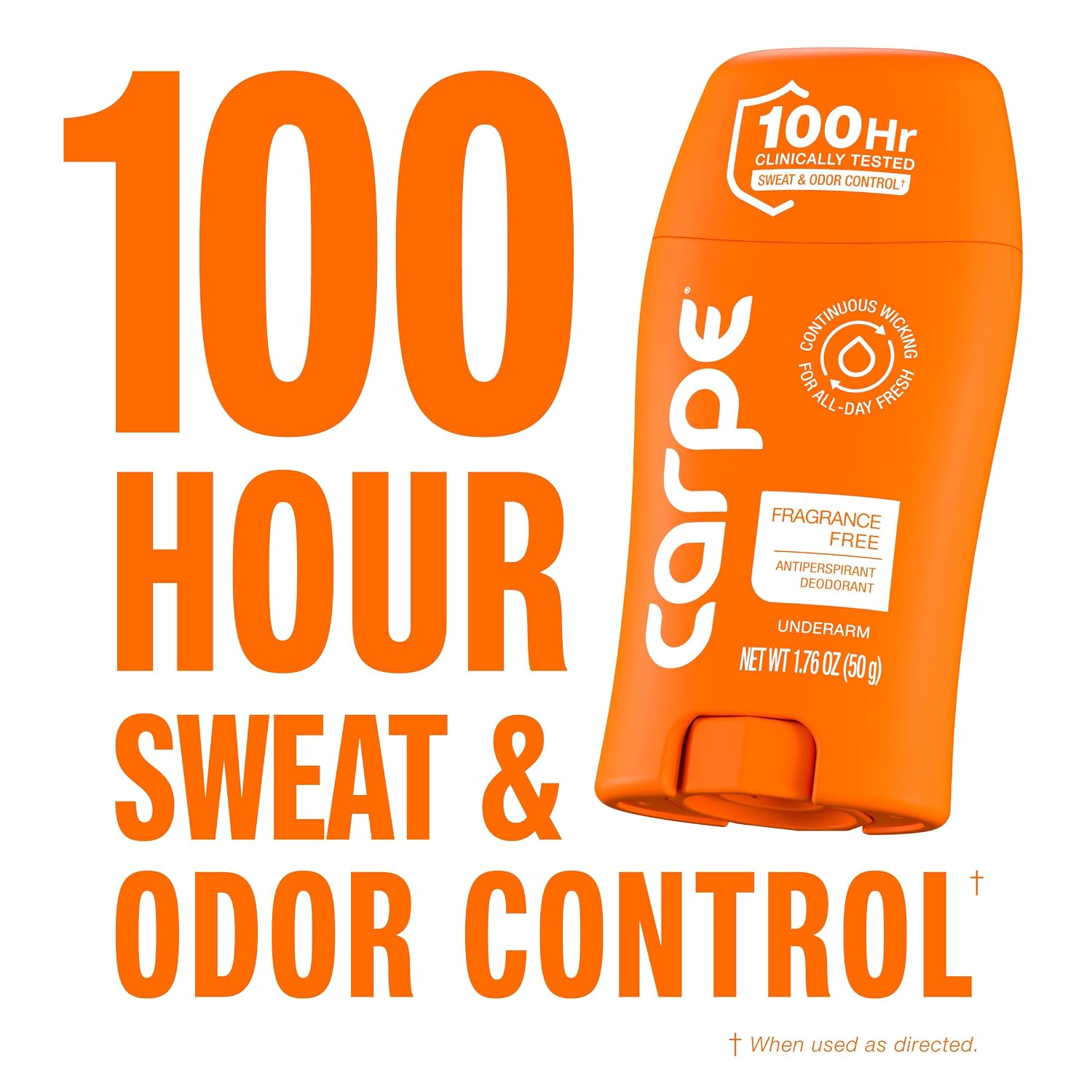 DESODORANTE ANTITRANSPIRANTE CARPE 100 HORAS SIN PERFUME PACK 3 - 4
