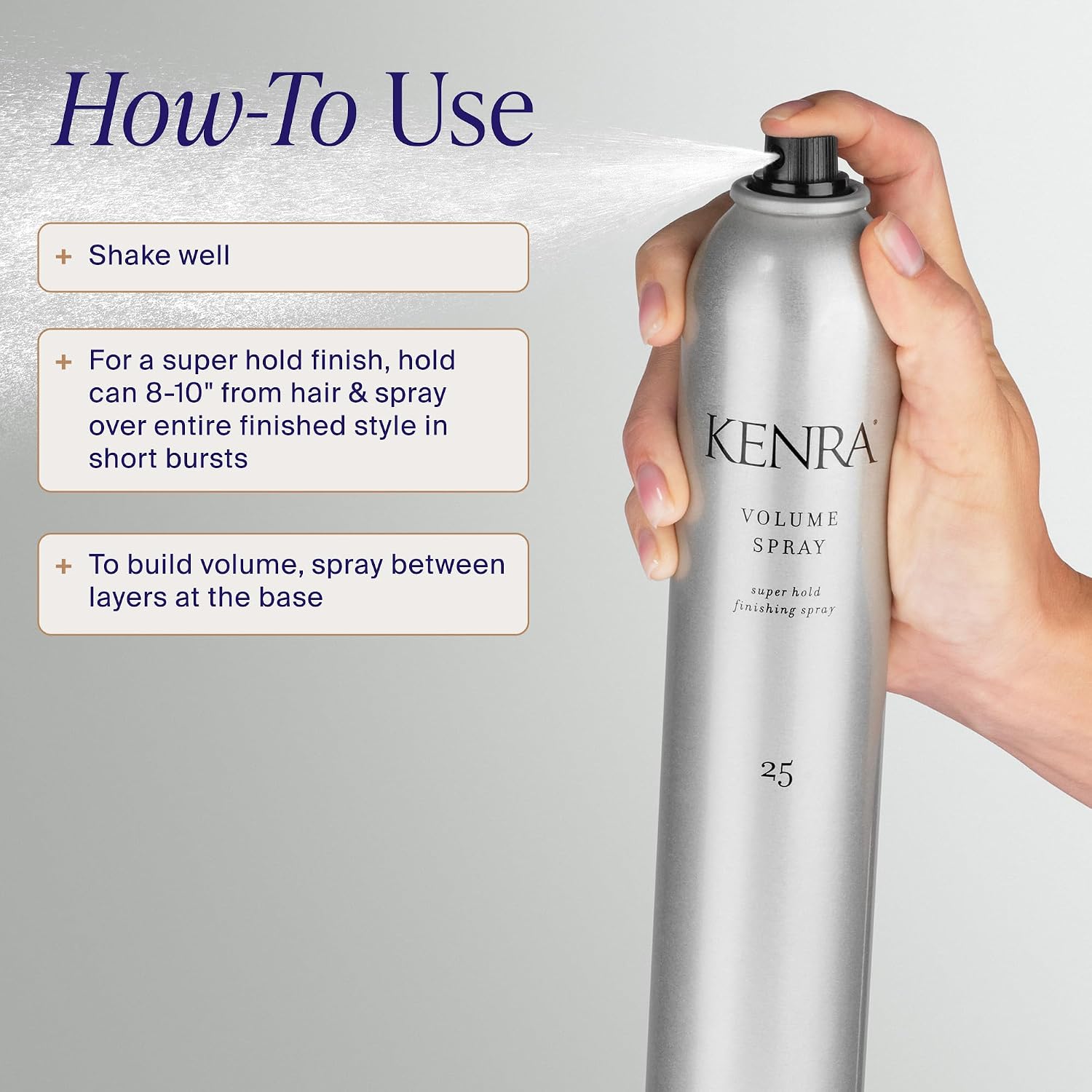 SPRAY FIJADOR KENRA PROFESSIONAL VOLUME SPRAY 25 SÚPER FIJACIÓN 10 OZ - 5