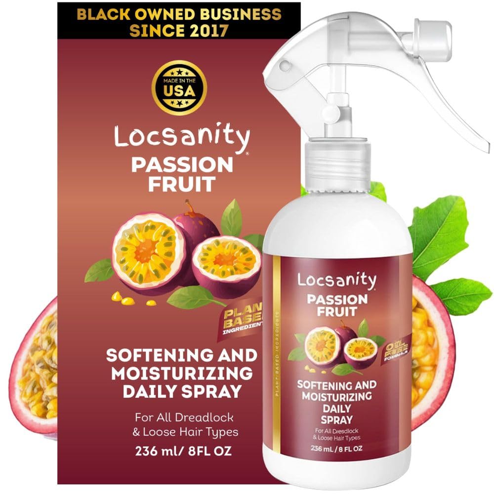 SPRAY HIDRATANTE LOCSANITY PASSION FRUIT PARA LOCS Y DREADLOCKS 8 FL OZ - 1